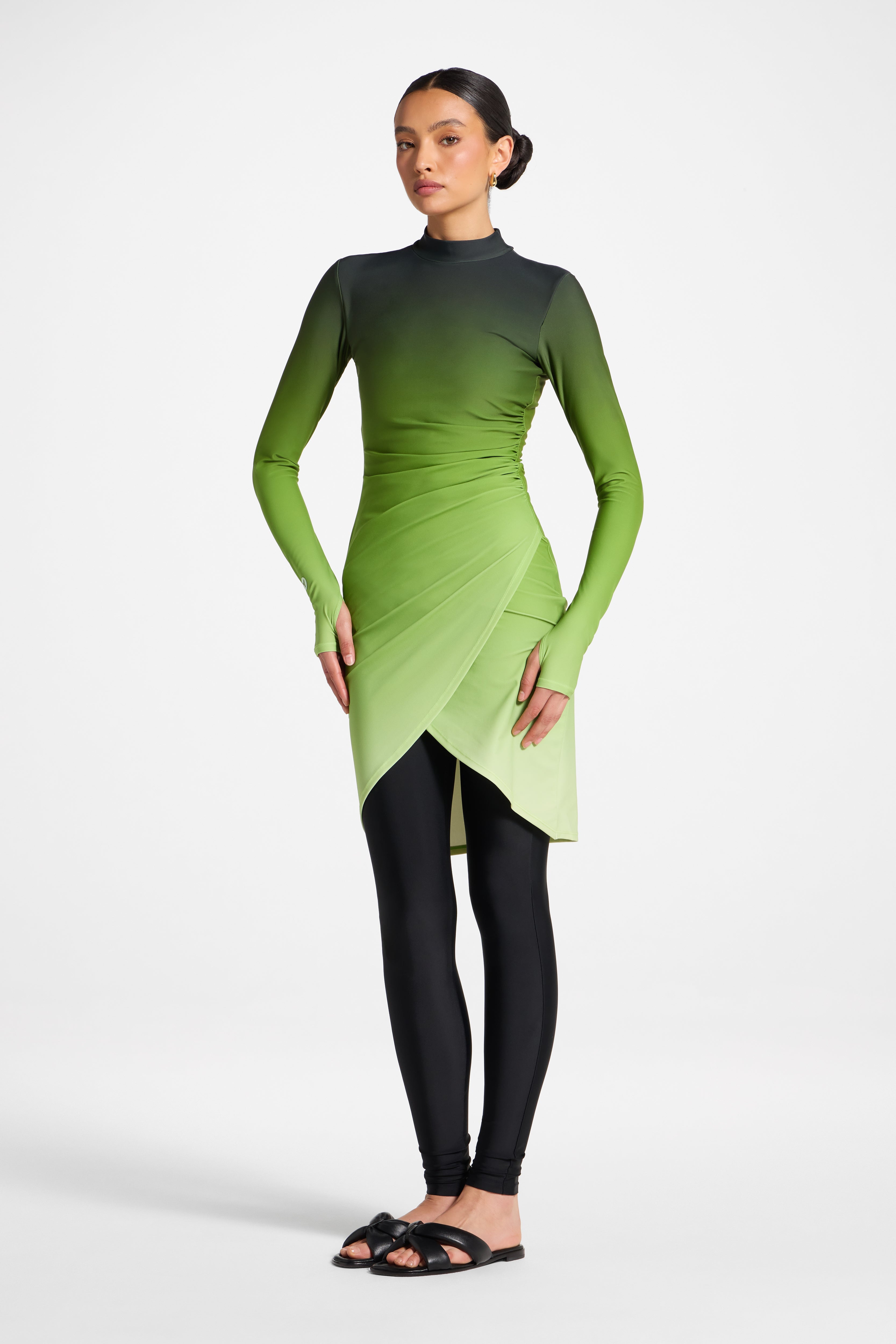 Rouched Swim Tunic - Marine Ombre Swim Veiled 
