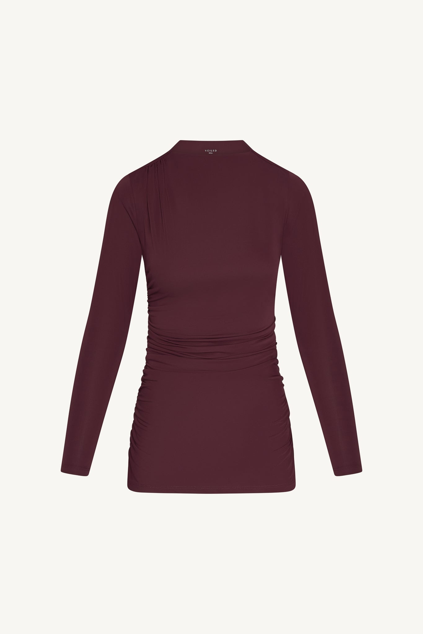 Rouched Top - Cherry Lacquer Abayas Veiled 