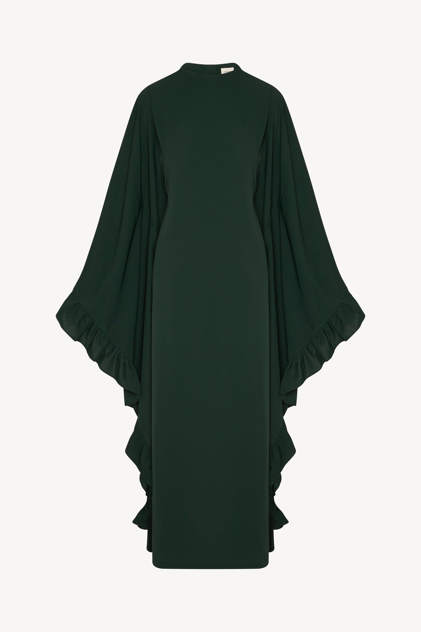Ruffle Butterfly Abaya Dress - Emerald Abayas Veiled 
