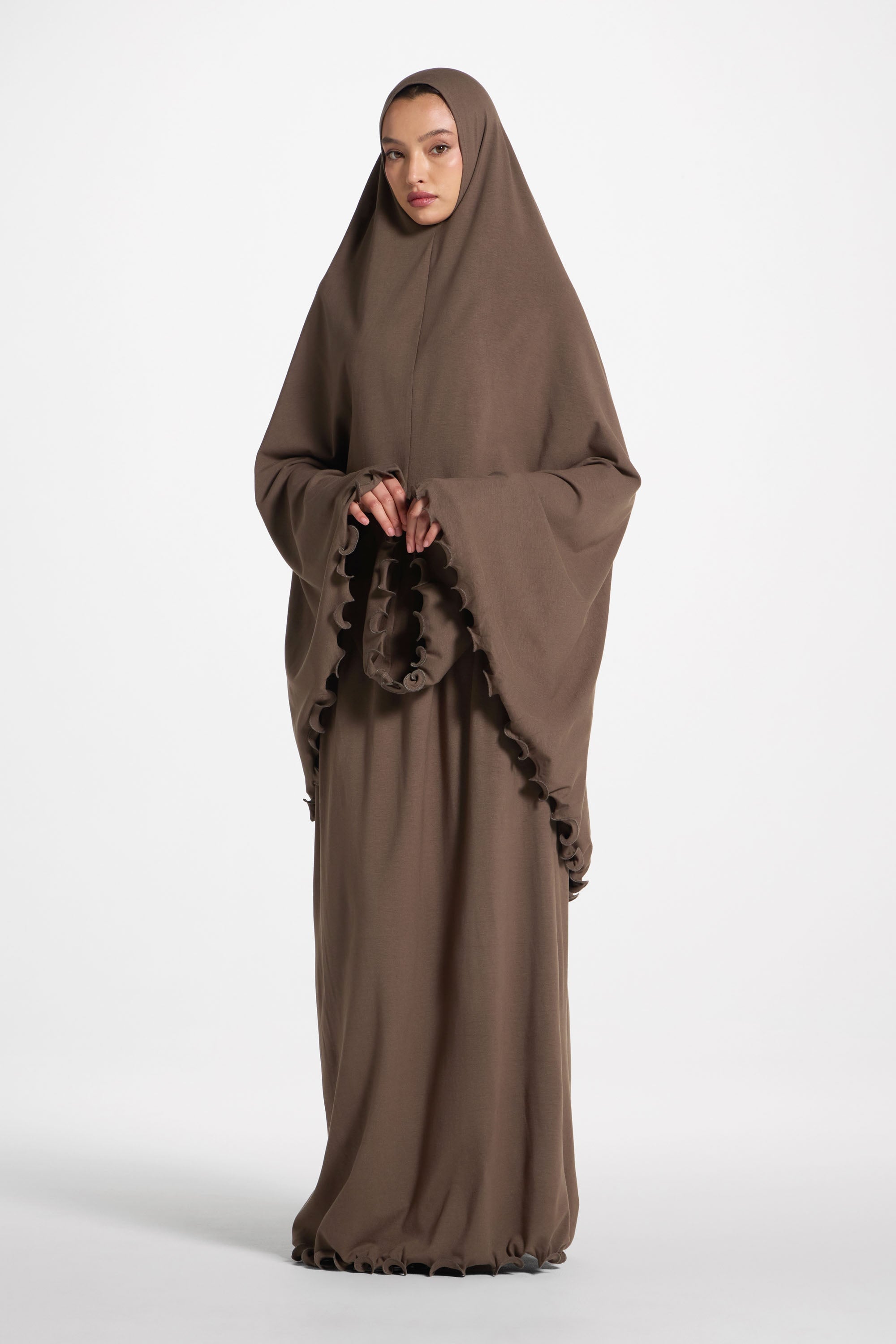 Ruffle Jersey Prayer Set - Boulder Sets Veiled 