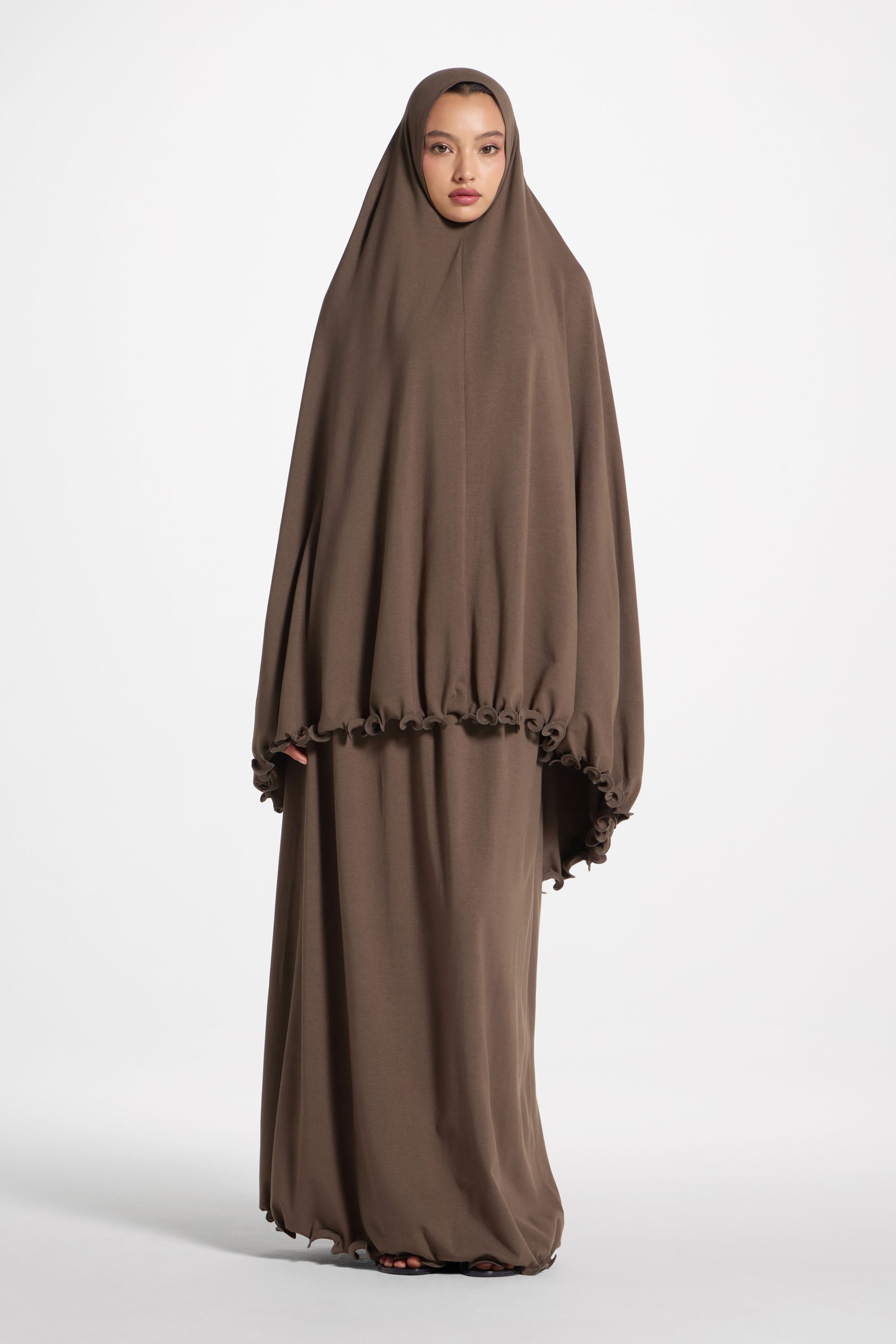 Ruffle Jersey Prayer Set - Boulder Sets Veiled 