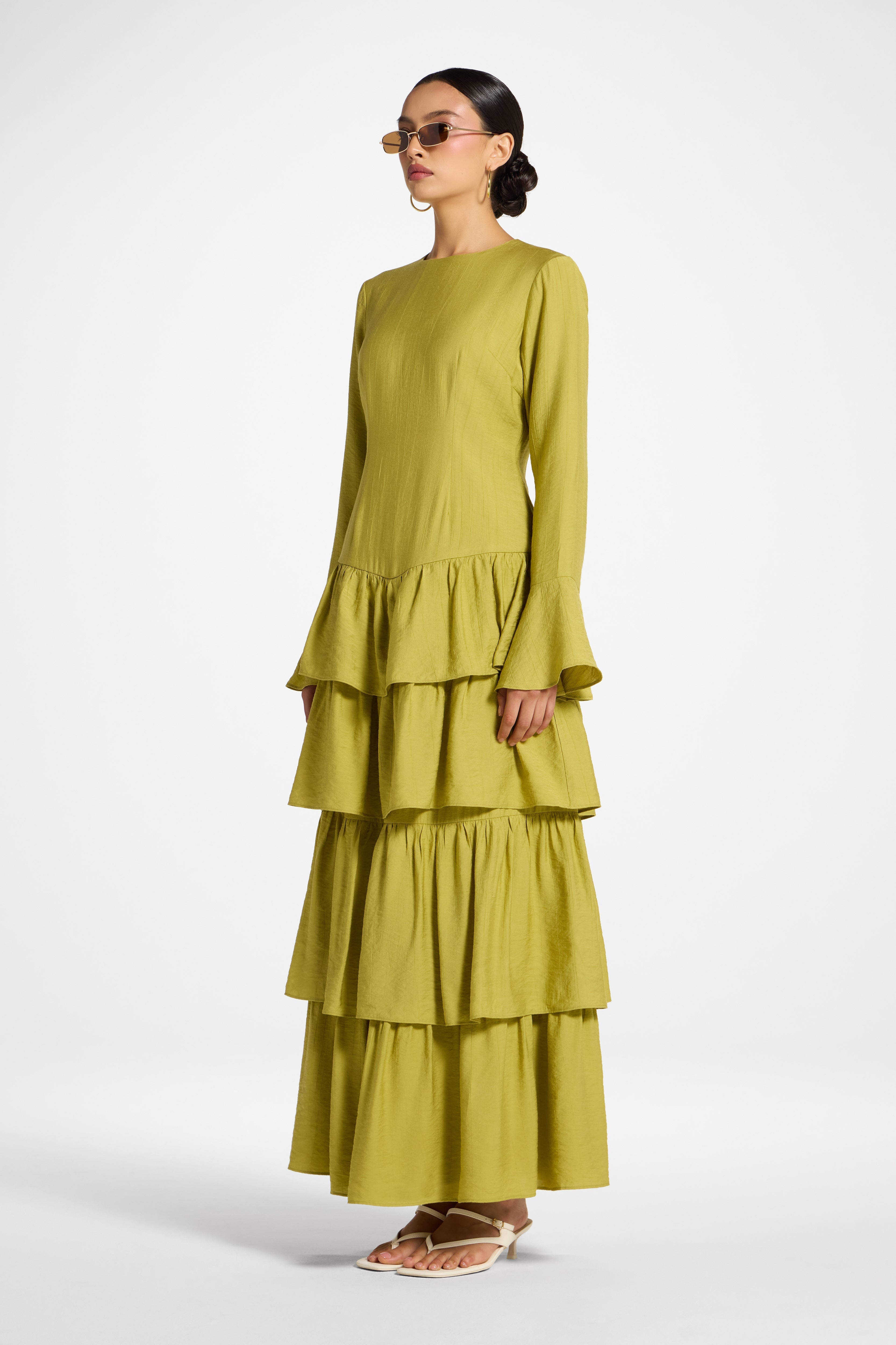 Ruffle Top Abayas Veiled 