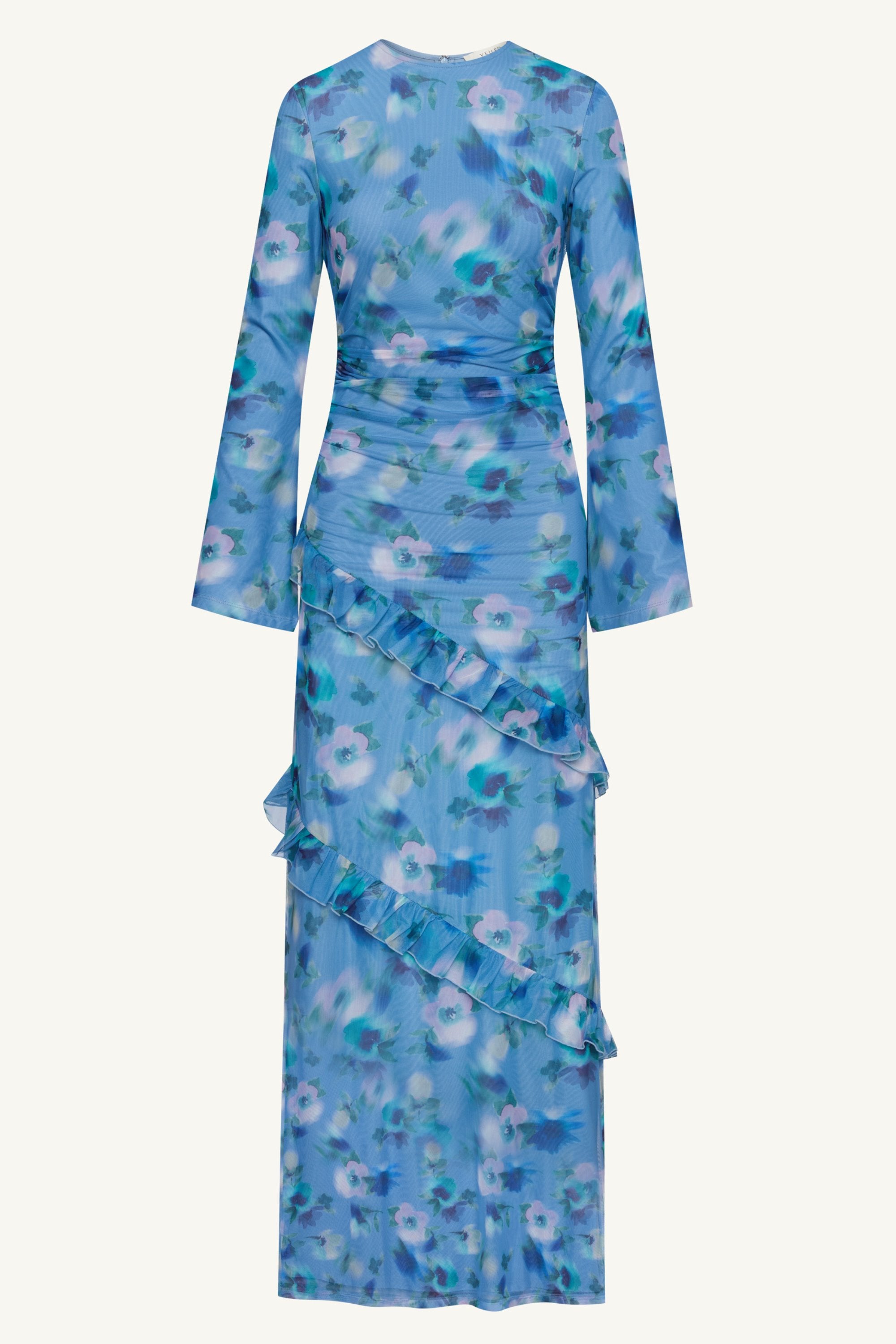 Sabrina Waterfall Mesh Maxi Dress - Floral Clothing epschoolboard 