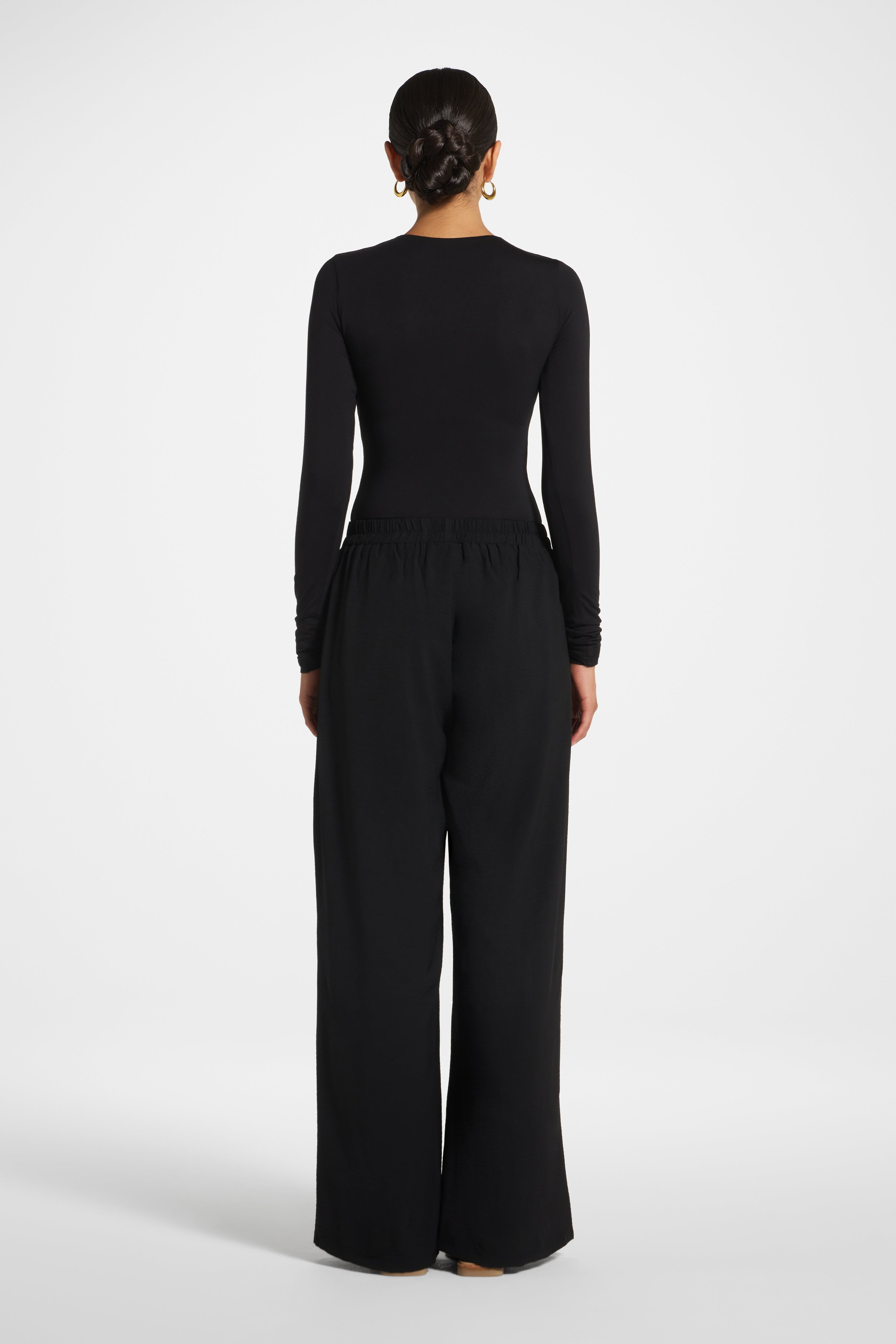 Safina Resort Pant - Black Veiled 