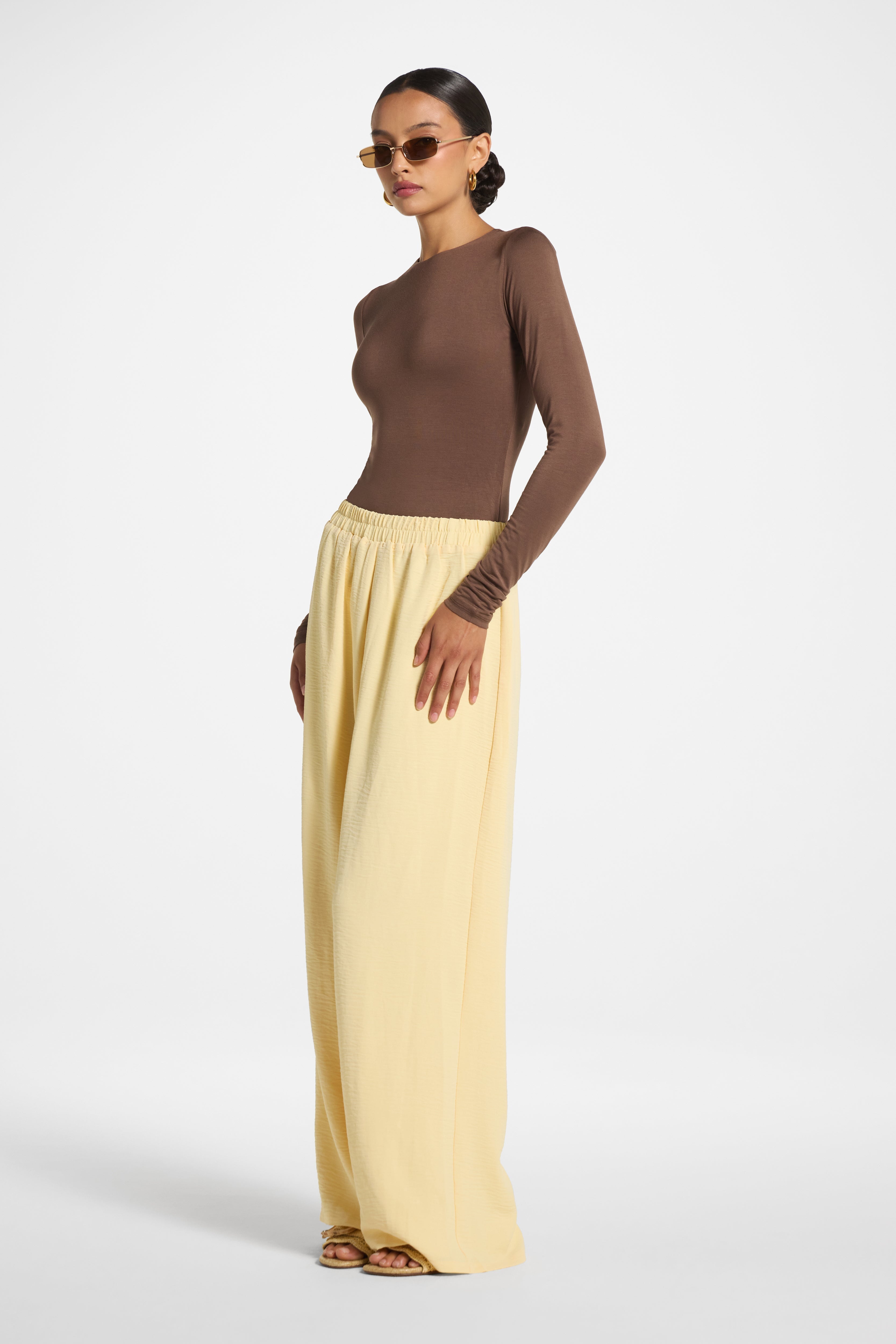Safina Resort Pant - Butter Veiled 