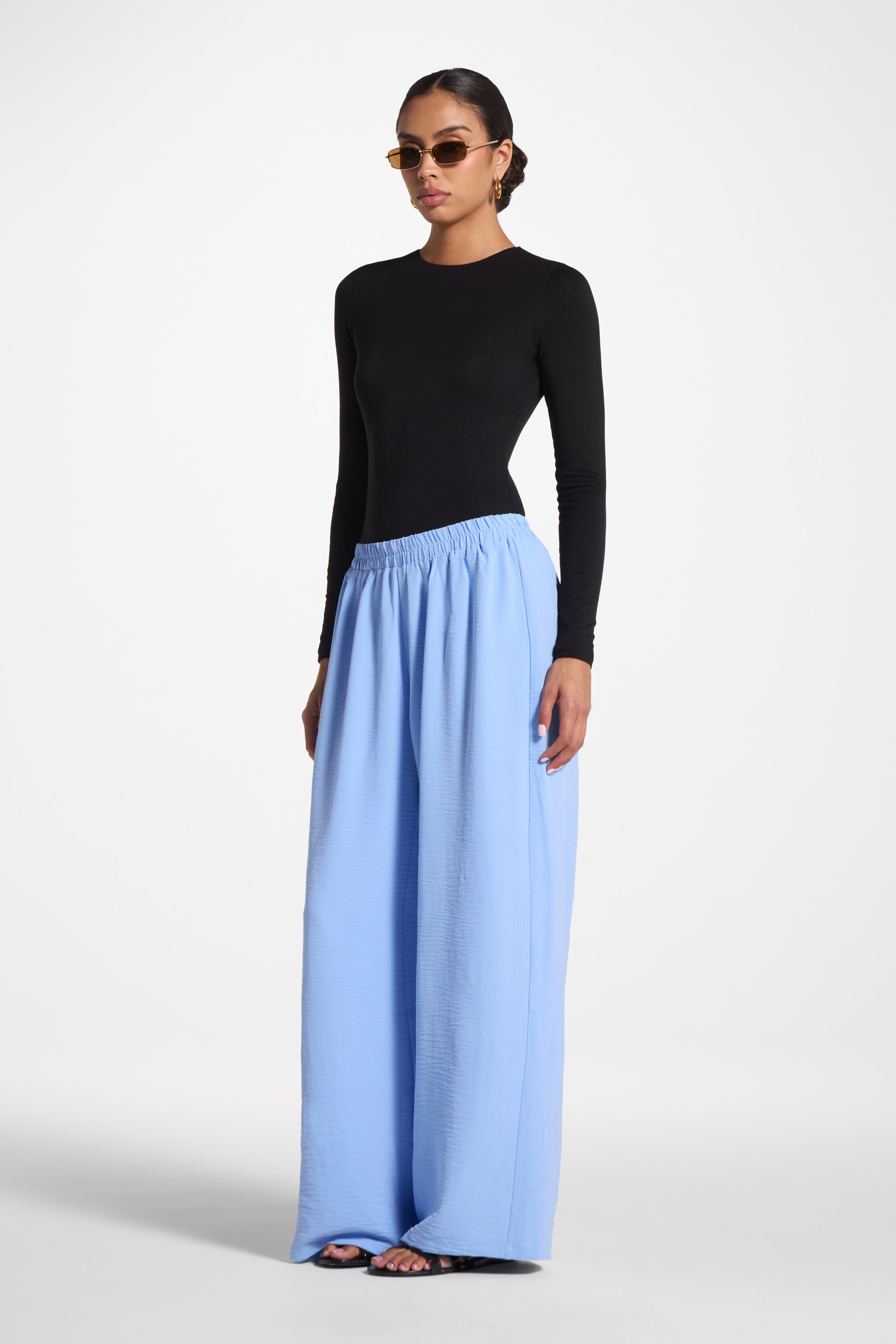 Safina Resort Pant - Riviera Blue Veiled 