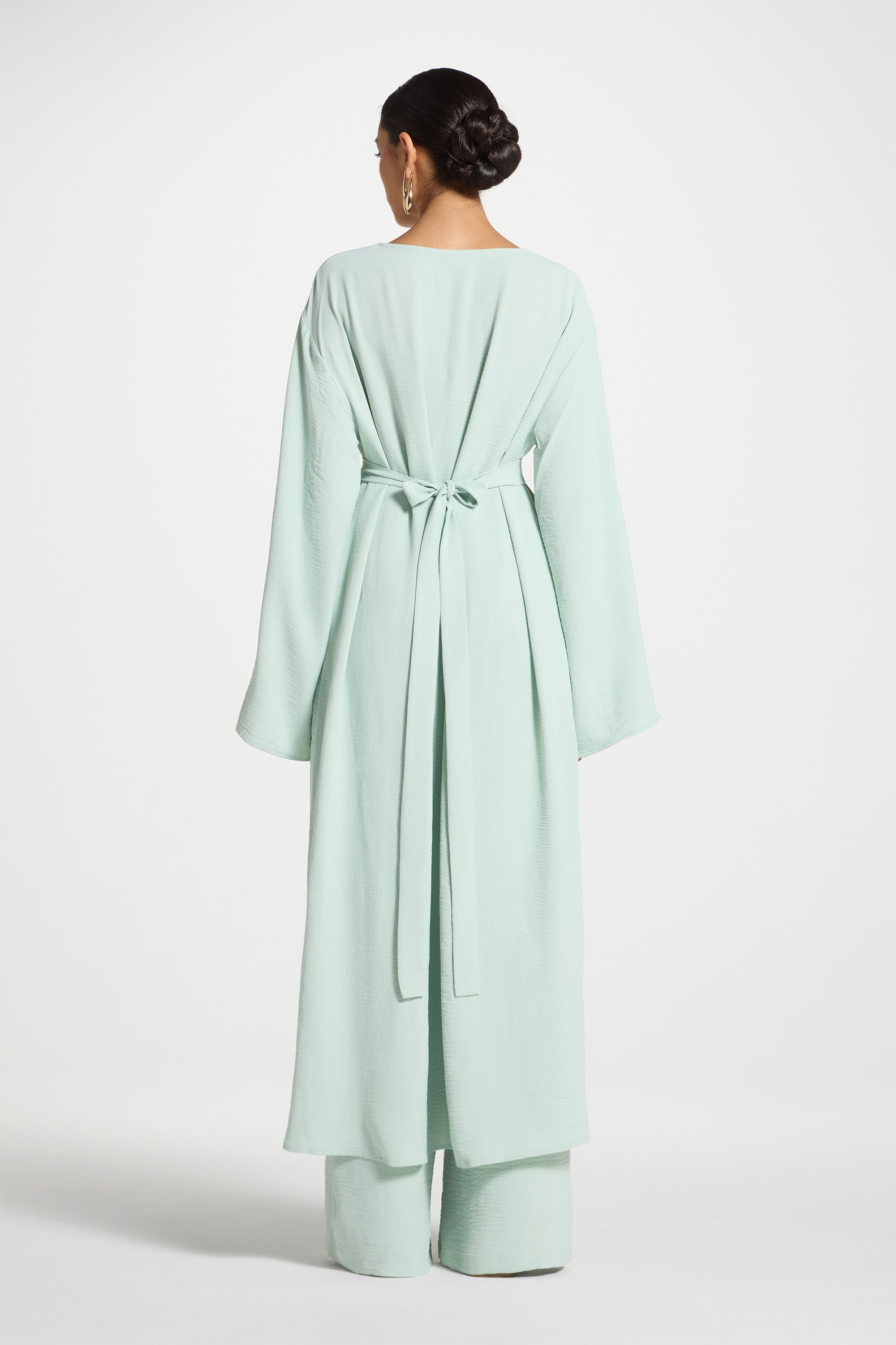 Safina Side Slit Tunic - Mint Abayas Veiled 