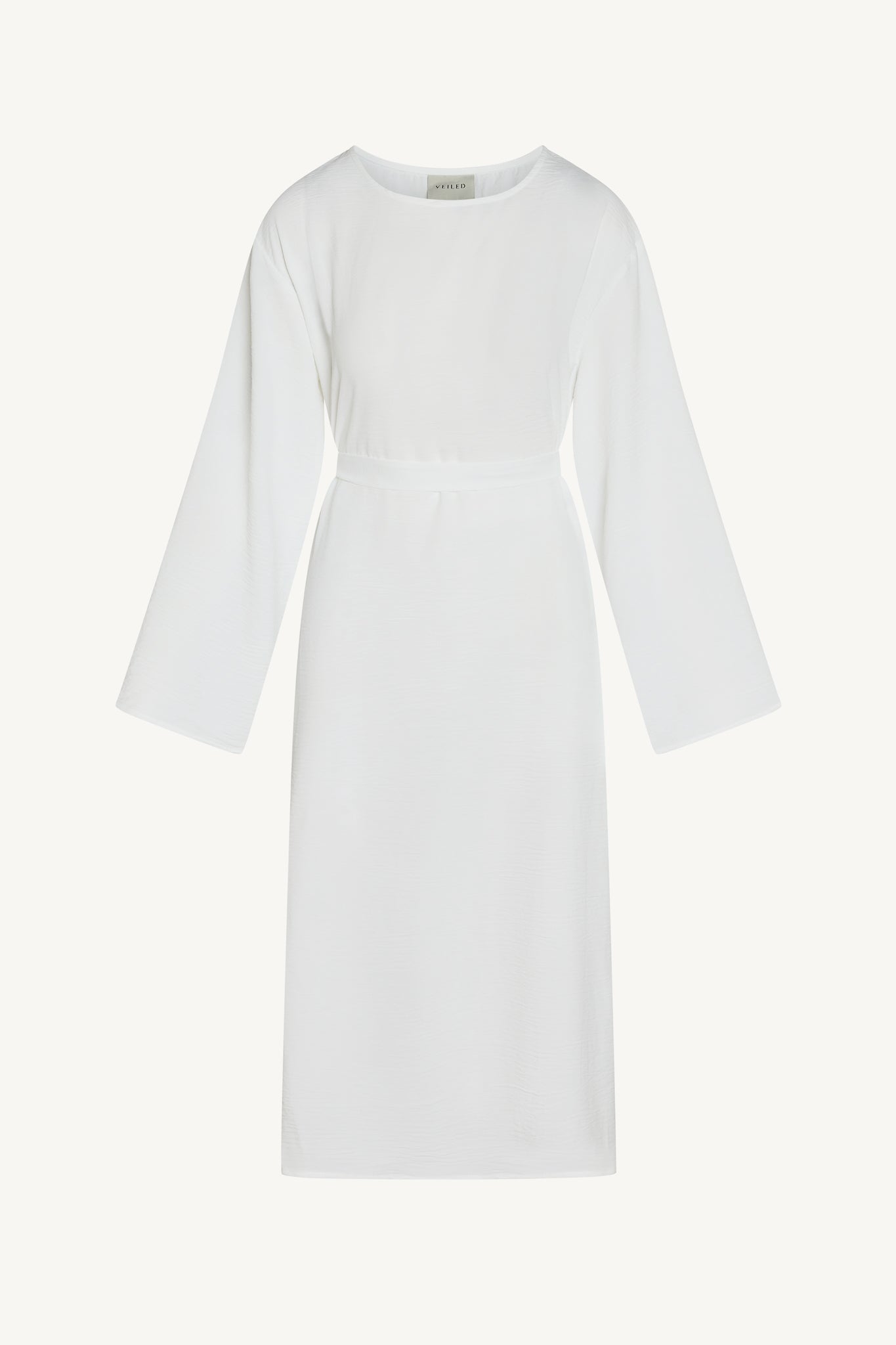Safina Side Slit Tunic - White Abayas Veiled 