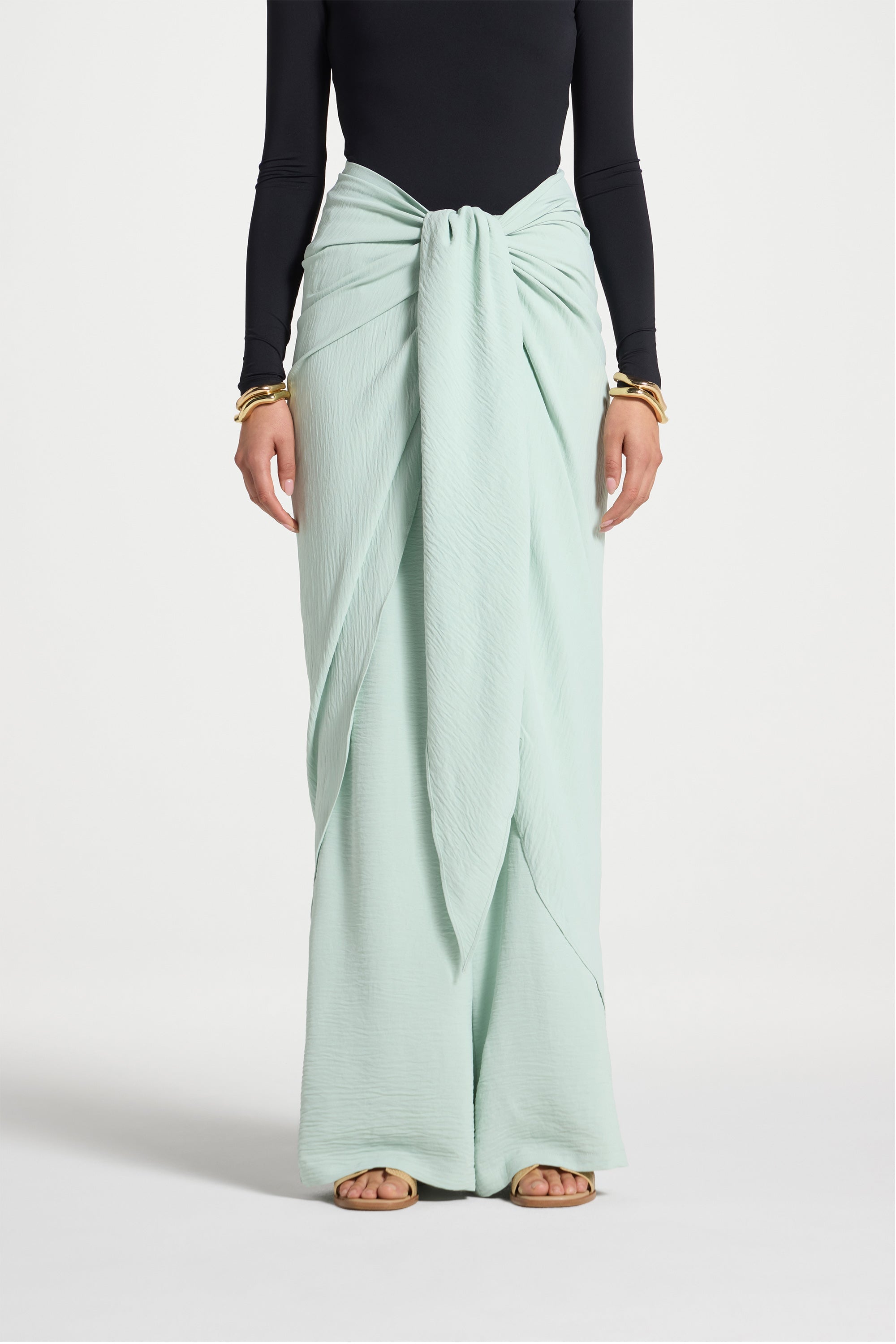 Safina Wrap Sarong & Pants Set - Mint Abayas Veiled 