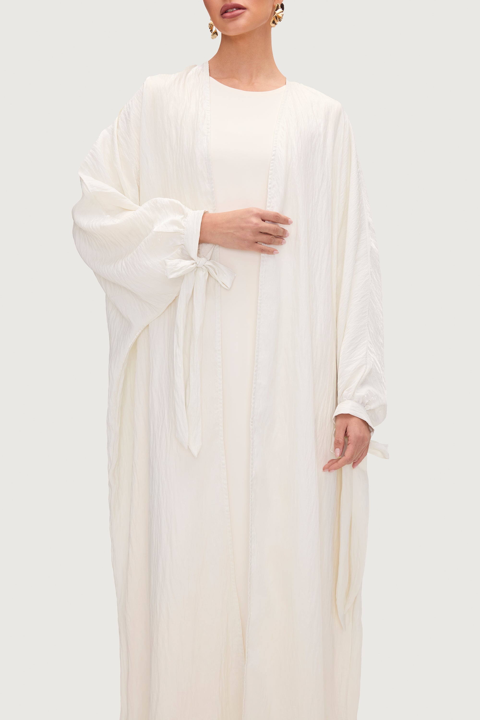 Safiyah Open Abaya - Moonbeam Abayas Veiled 