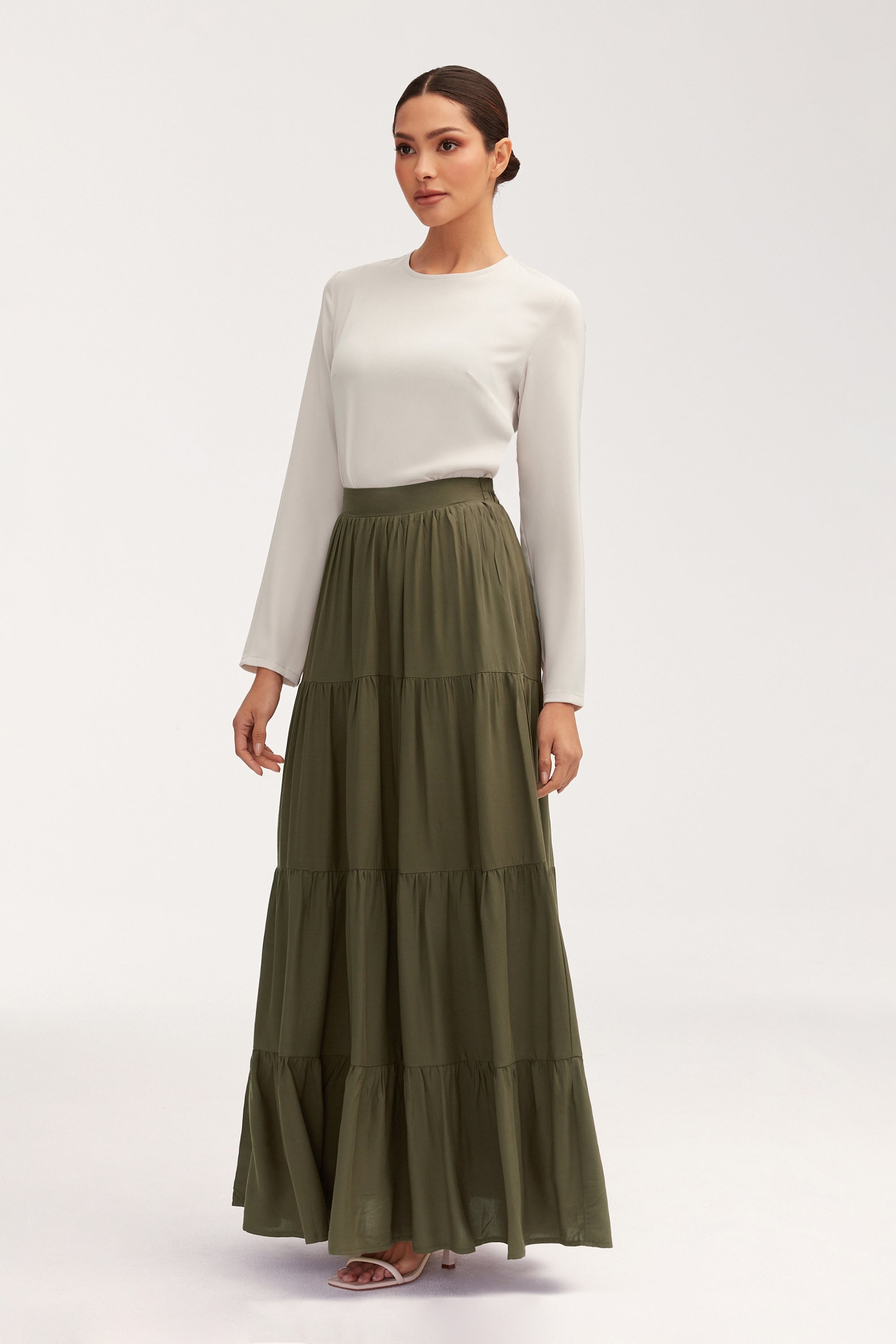 Sana Maxi Skirt Dark Forest