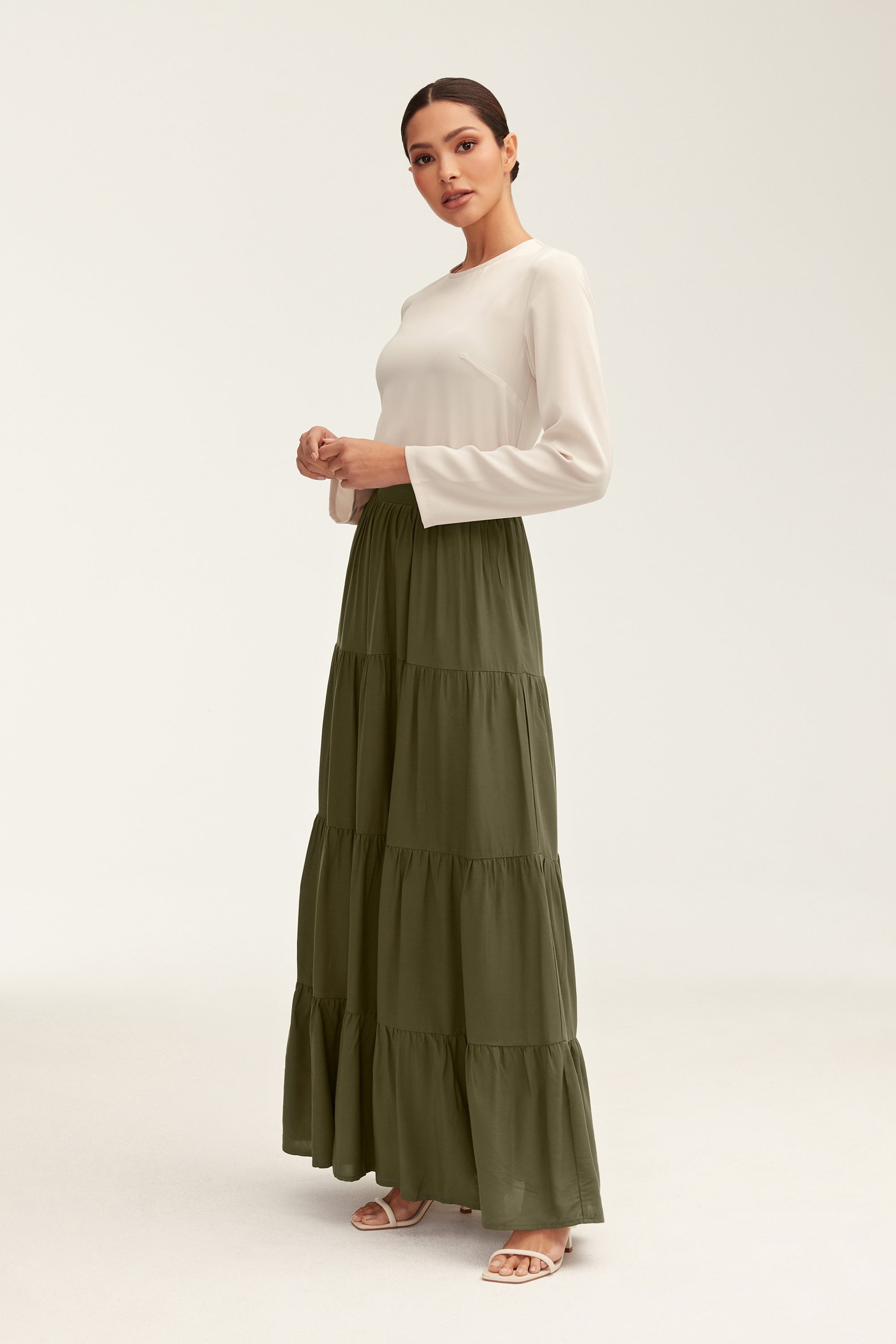 Sana Maxi Skirt - Dark Forest Clothing Veiled 