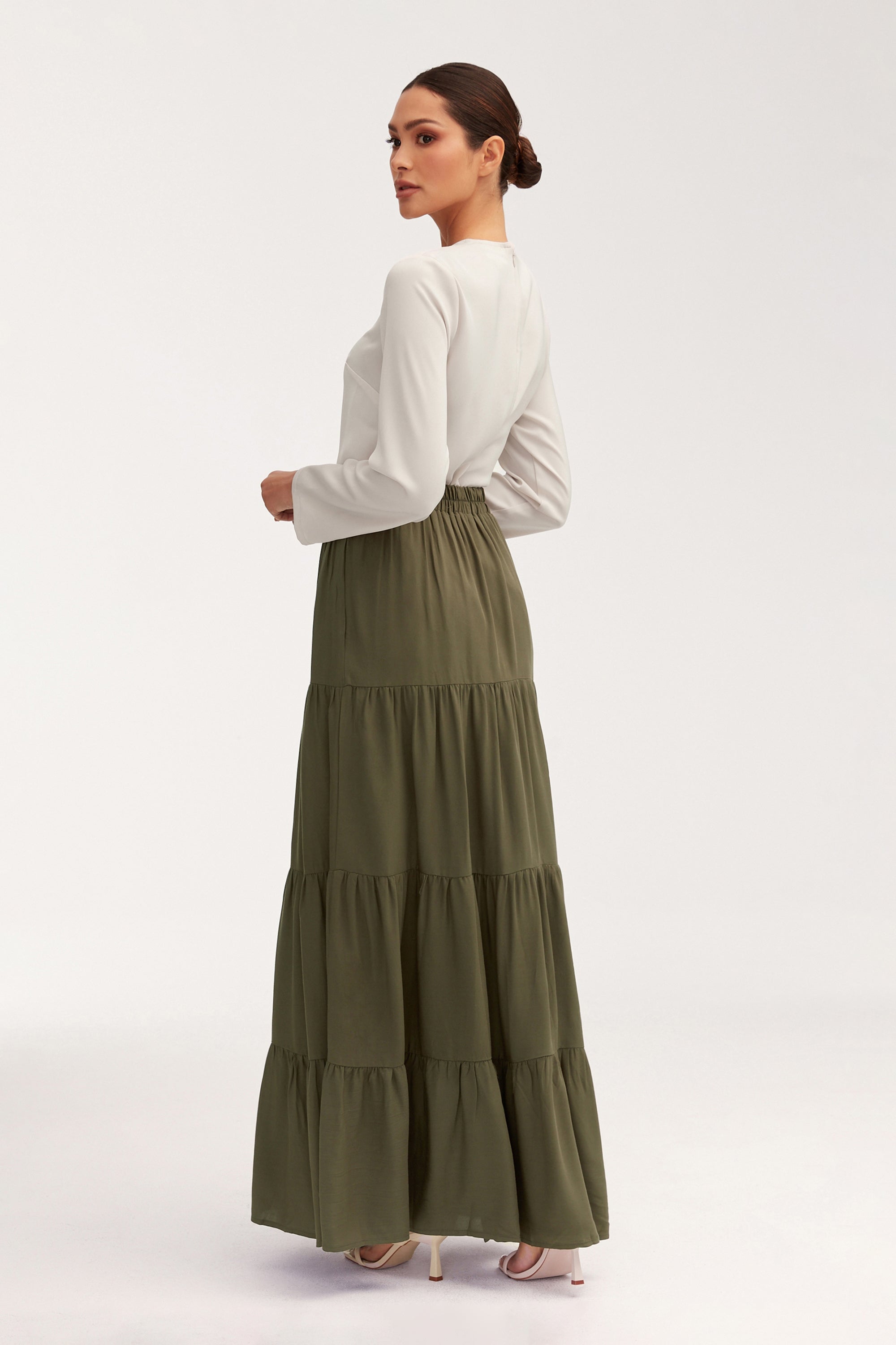 Sana Maxi Skirt - Dark Forest Clothing Veiled 