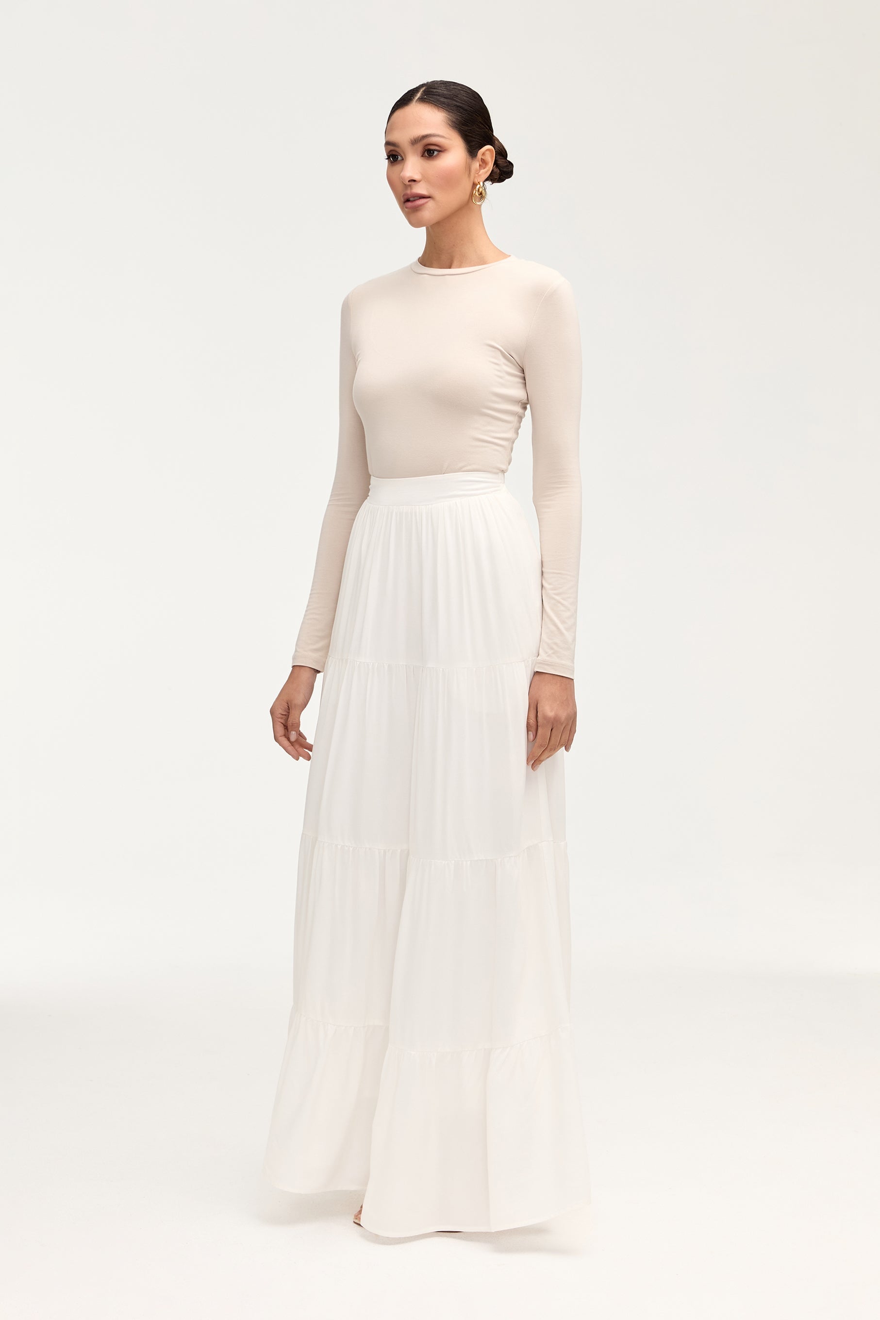Sana Maxi Skirt - White Clothing Veiled 