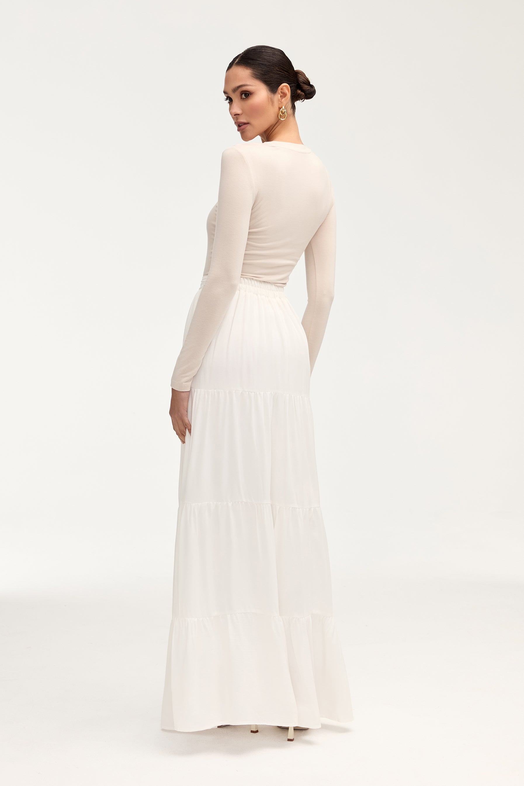 Sana Maxi Skirt - White Clothing Veiled 