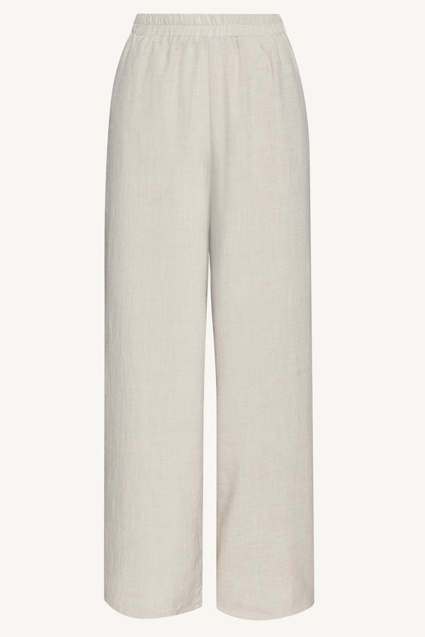 Sana Wide Leg Pants - Oatmeal Dresses Veiled 