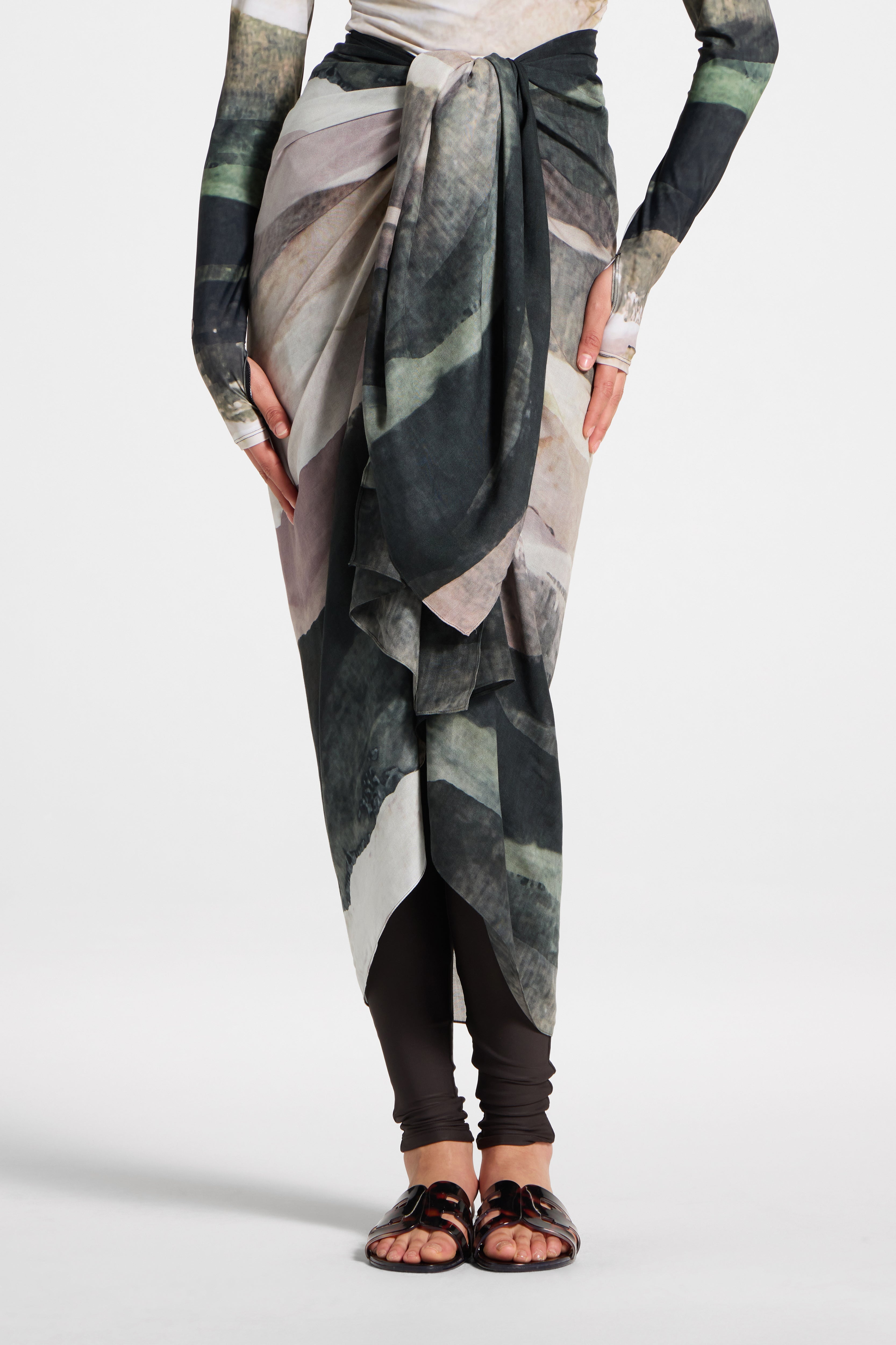 Sarong Scarf Cover Up - Dune Sands Swim Veiled 