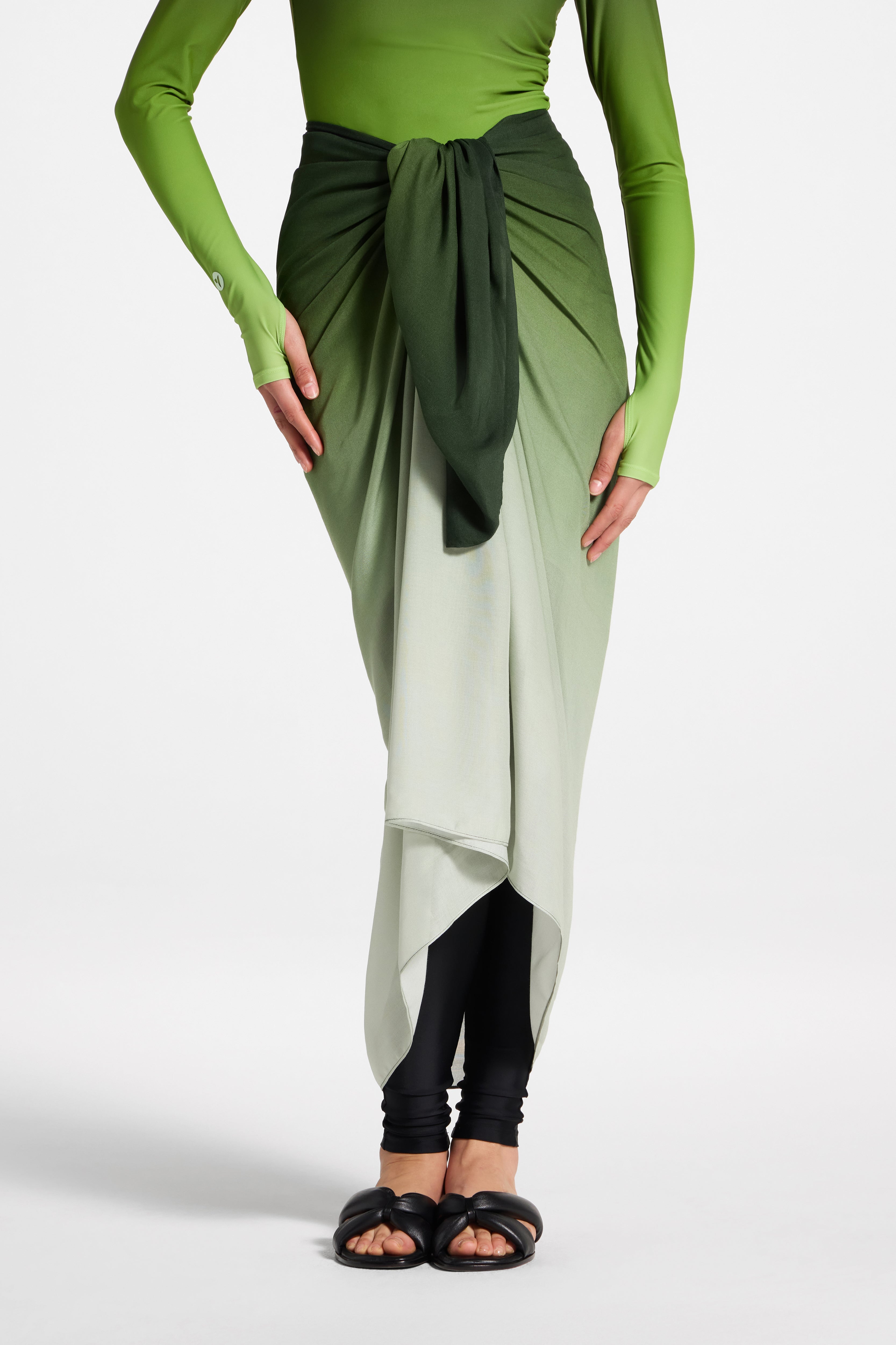 Sarong Scarf Cover Up - Marine Ombre Swim Veiled 