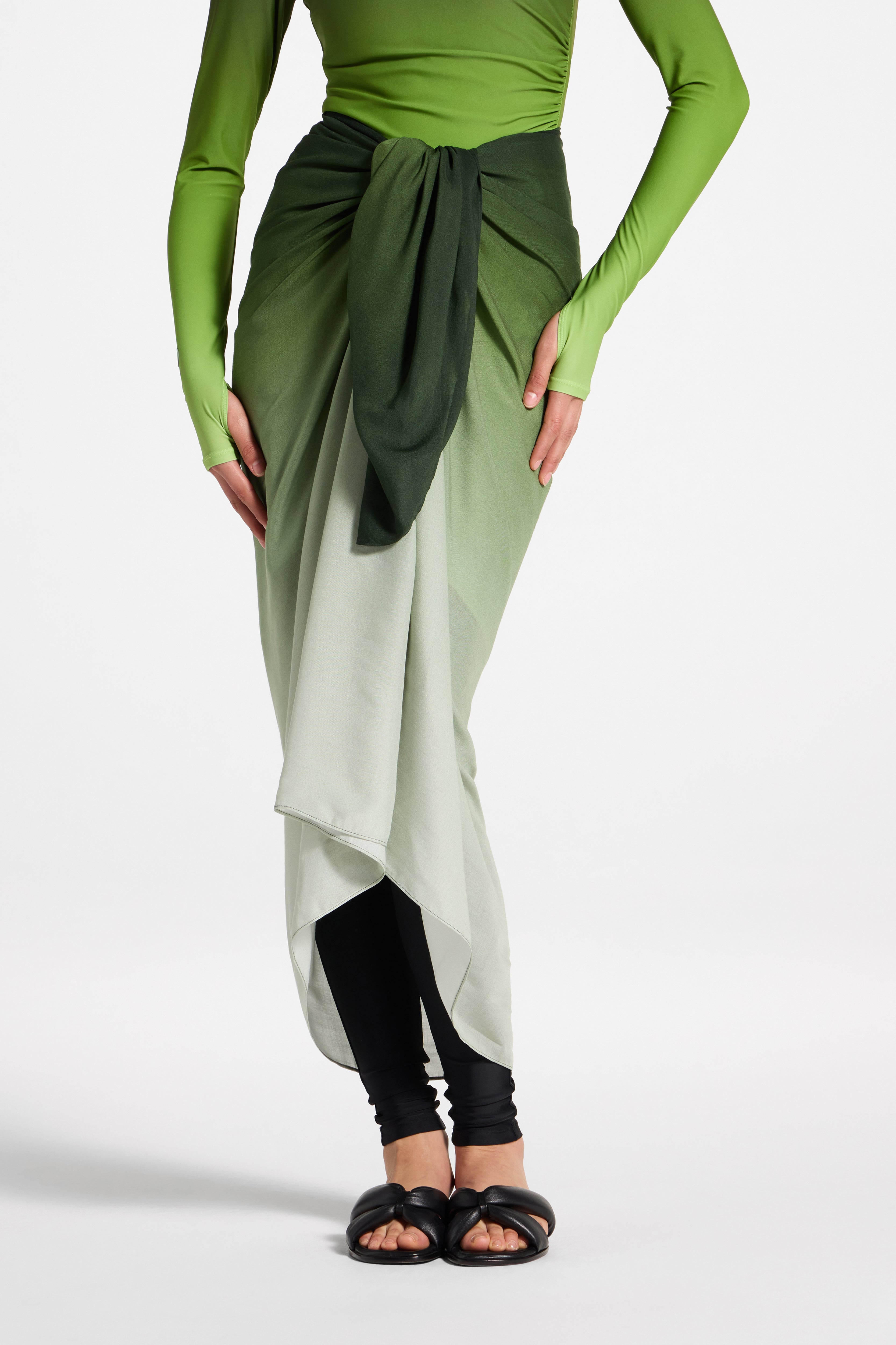 Sarong Scarf Cover Up - Marine Ombre Swim Veiled 