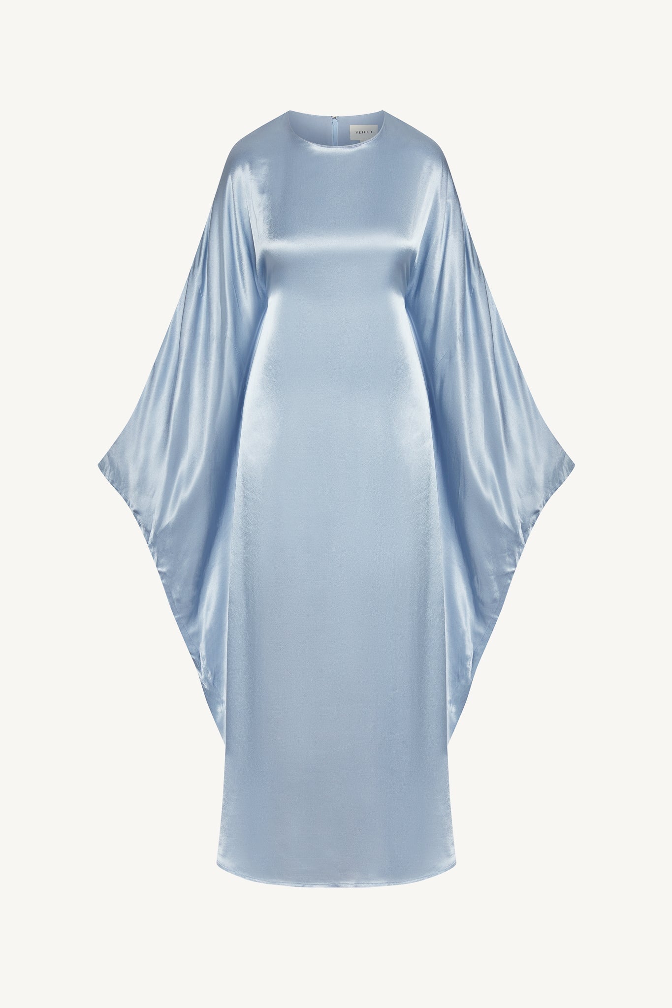 Selene Silk Butterfly Maxi Dress - Pastel Blue Dresses Veiled 