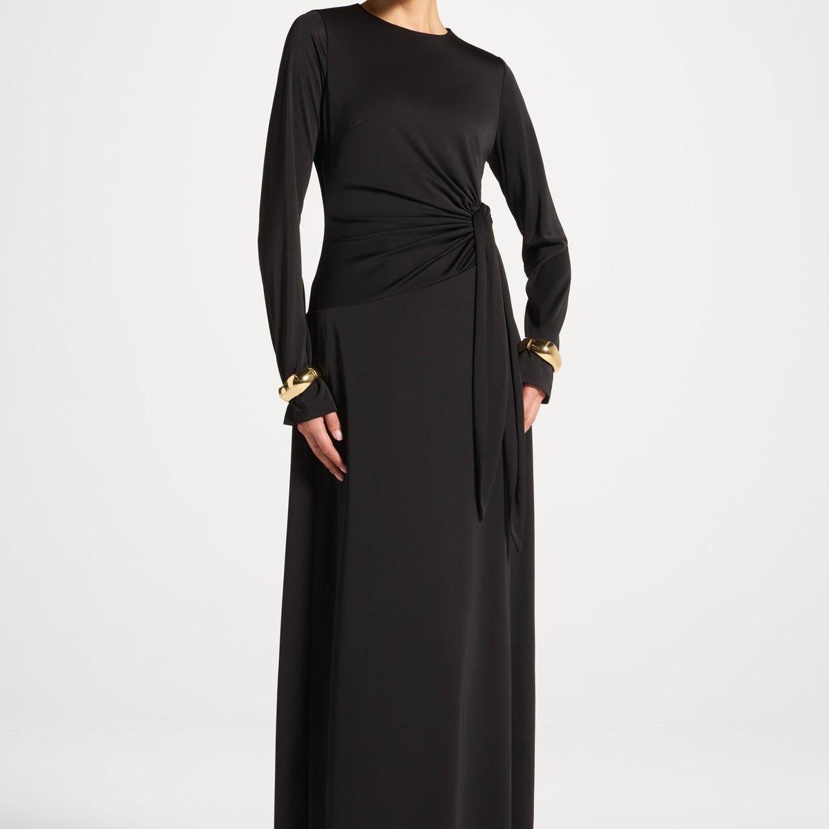 chinese dress ladies Side Tie Maxi Dress