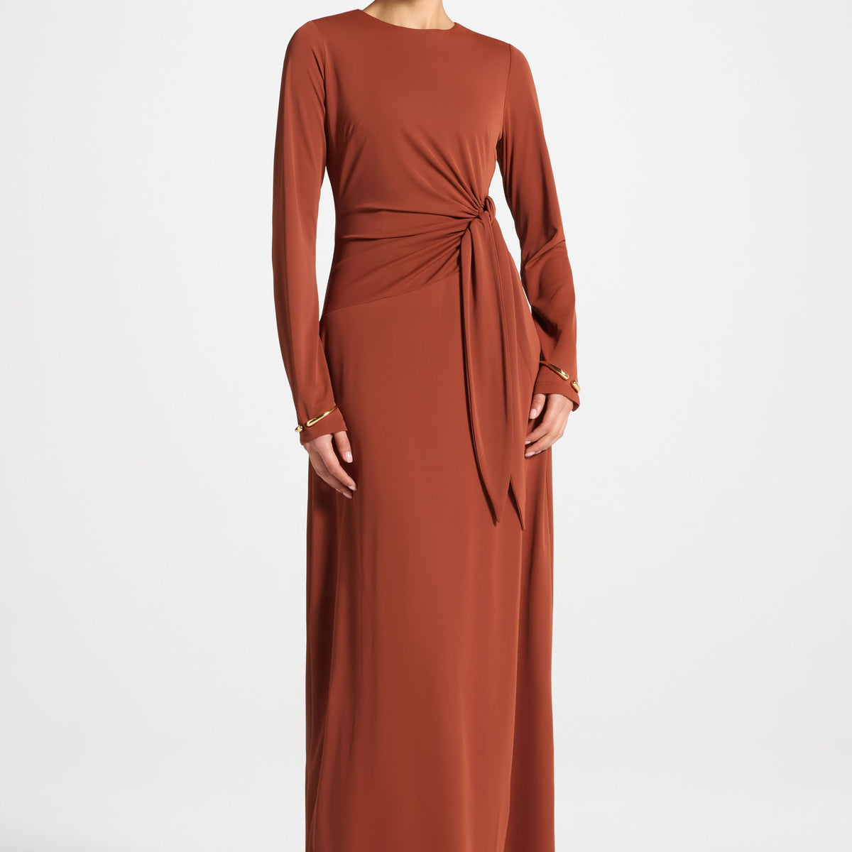 Side Tie Maxi Dress - Terracotta Side Tie Maxi Dress - Terracotta
