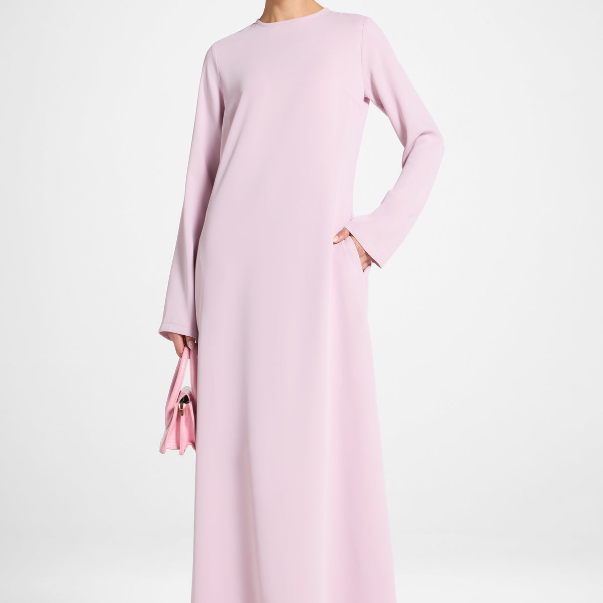 chinese dress ladies Alice Satin Bow Back Maxi Dress: Dusty Mauve Large / Dusty Mauve main image 0