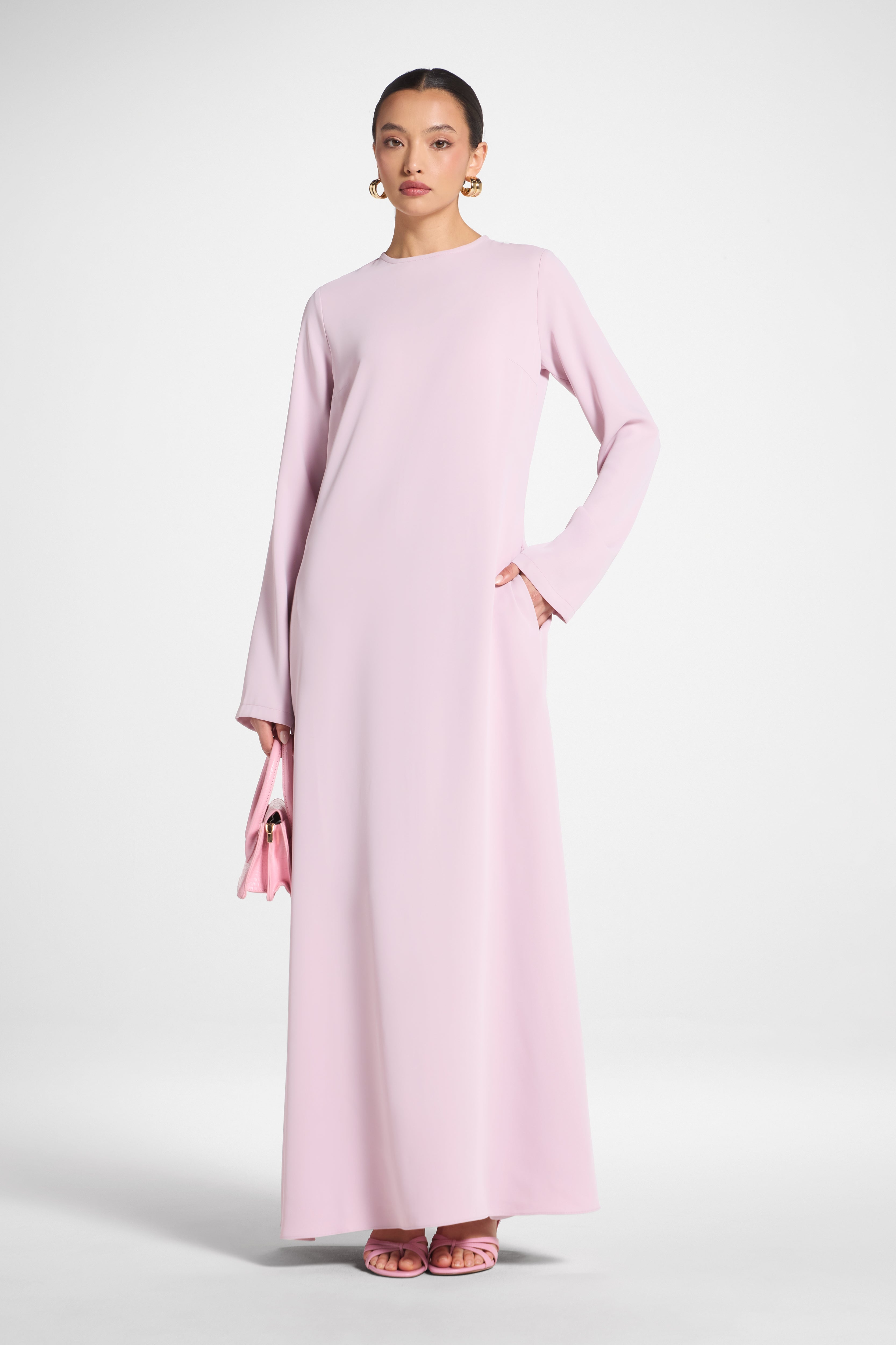 Signature Inner Maxi Dress - Dusty Mauve Abayas Veiled 
