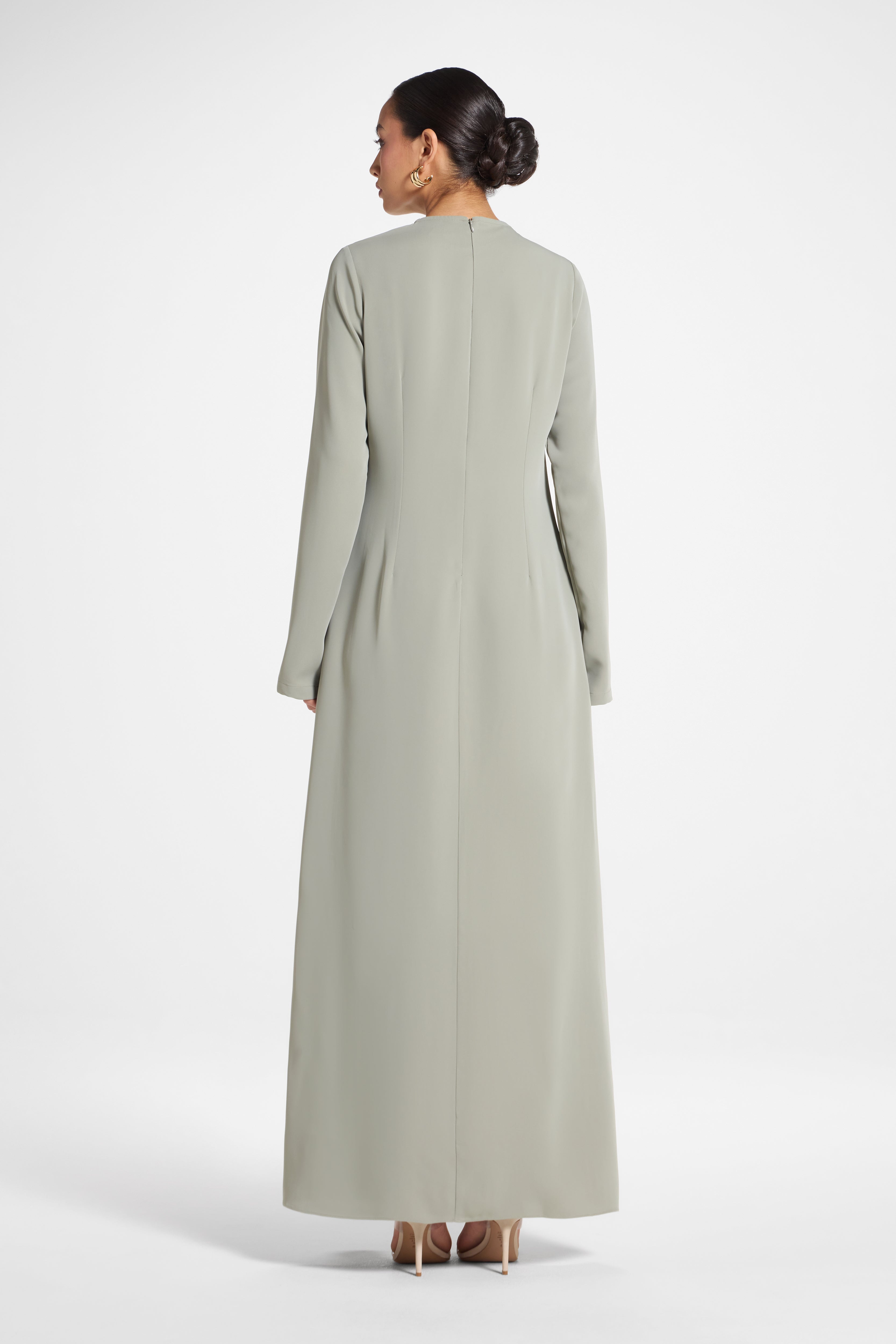 Signature Inner Maxi Dress - Dusty Olive Abayas Veiled 