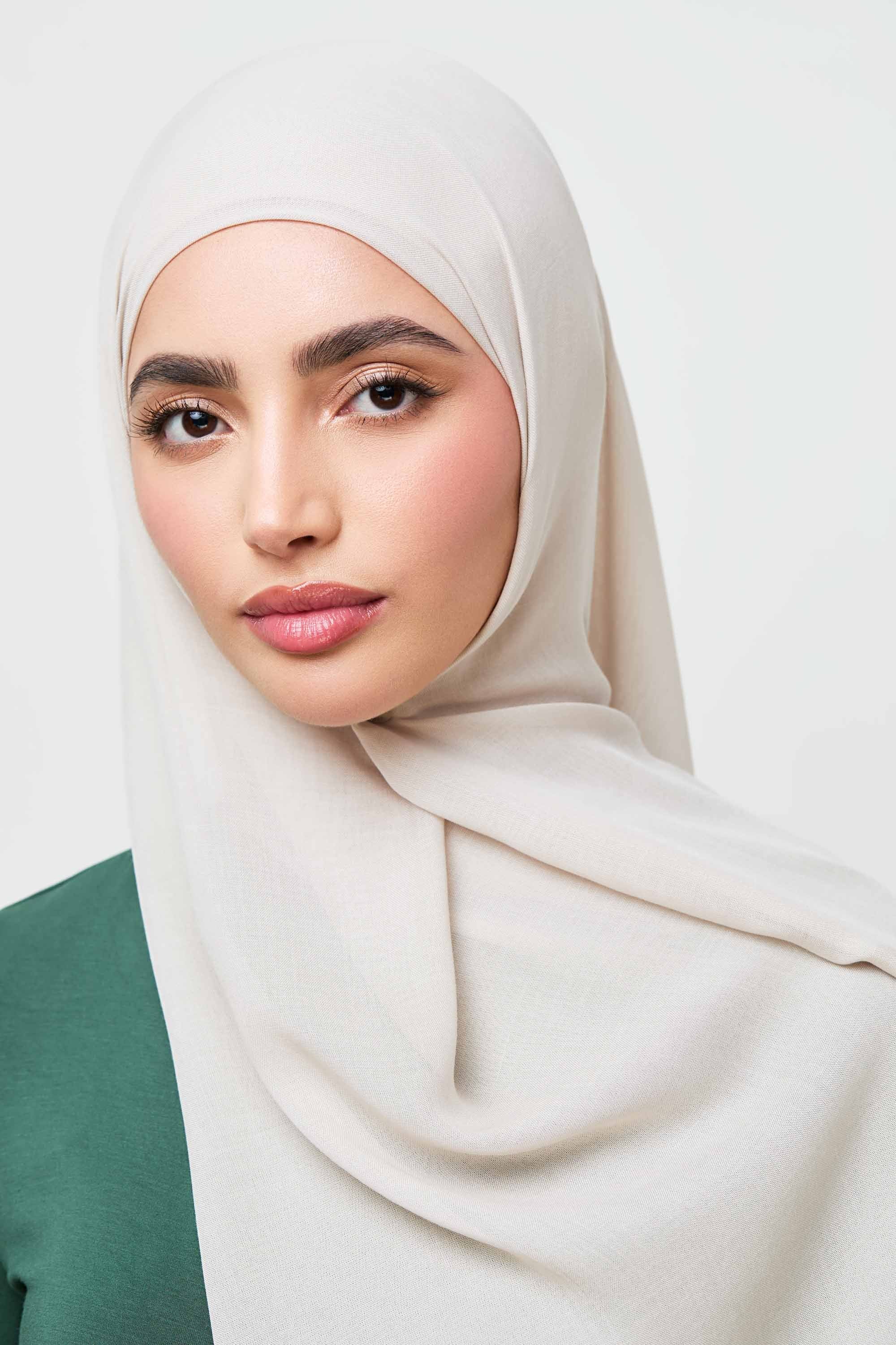 Signature Modal Hijab - Silver Cloud Veiled 