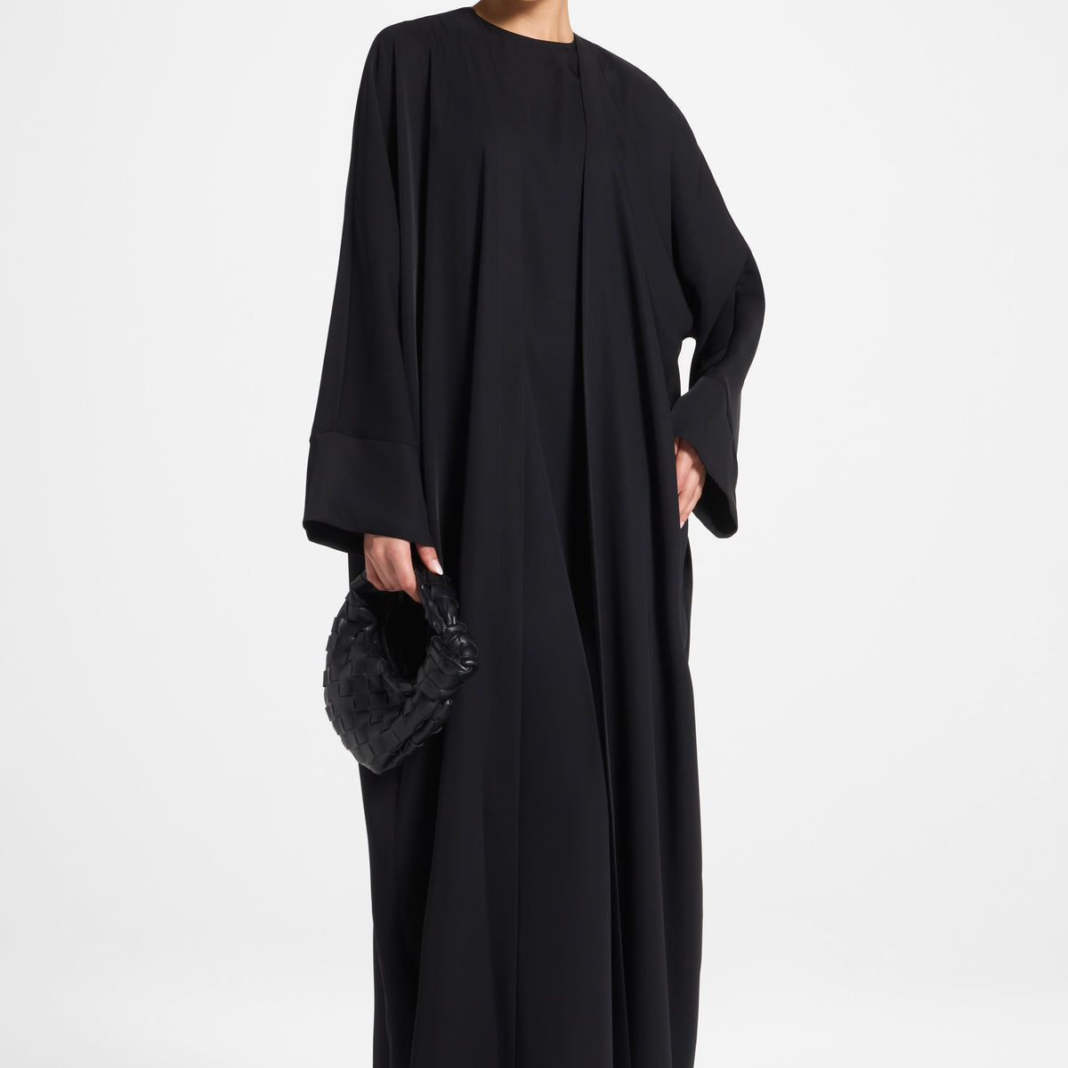 Signature Open Abaya - Black L / 54" Signature Open Abaya - Black L / 54"