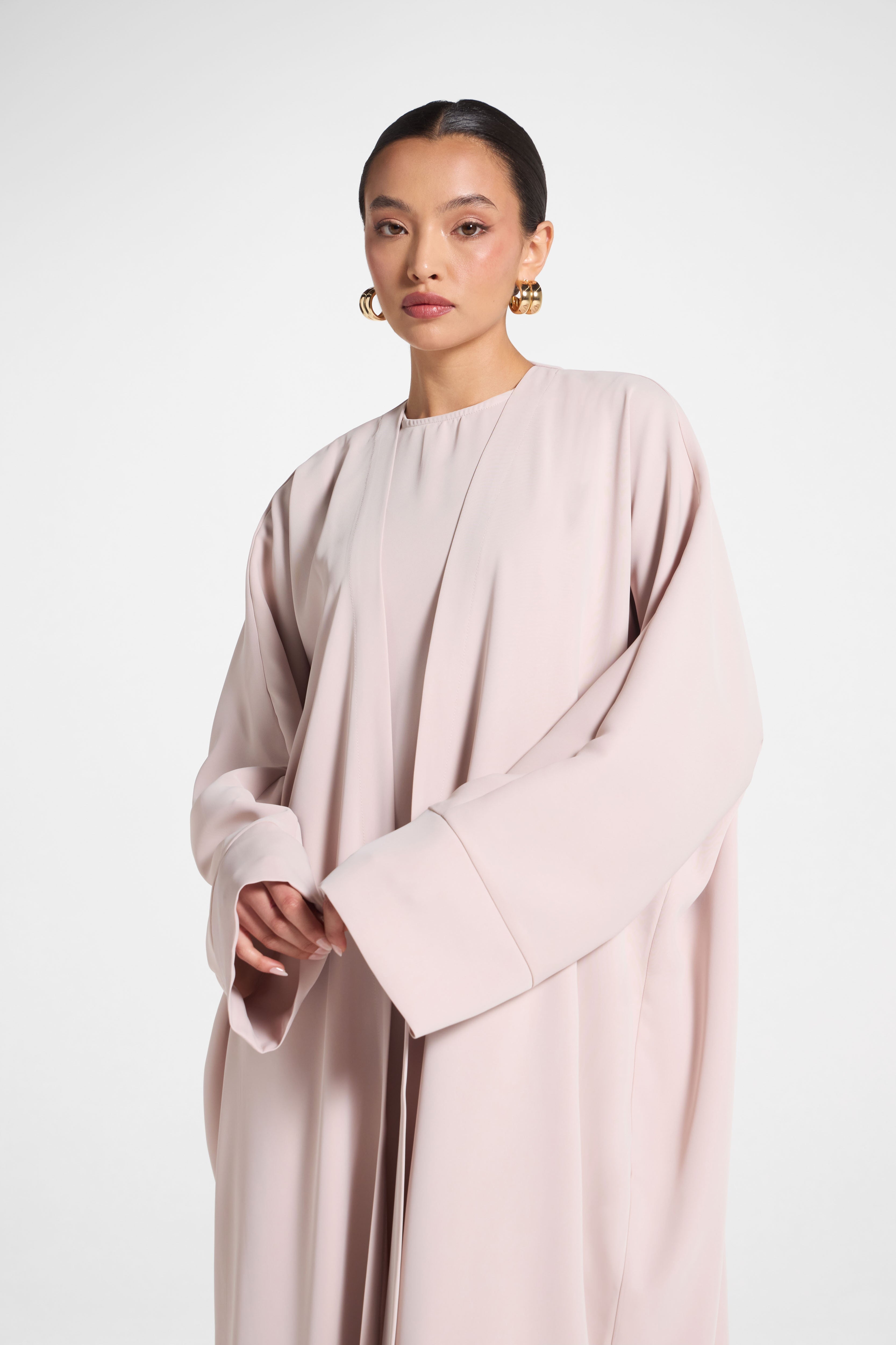Signature Open Abaya - Mink Abayas Veiled 