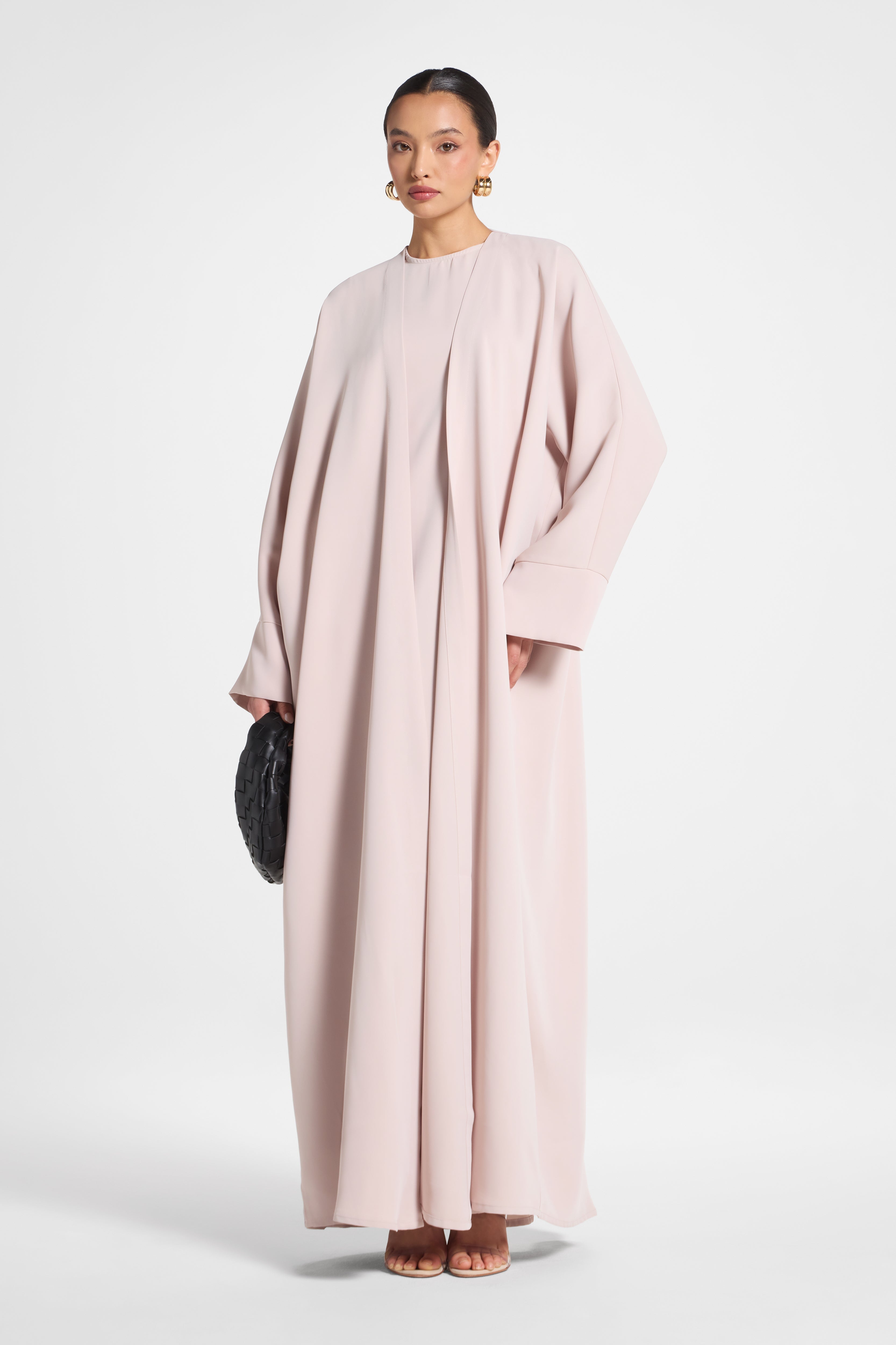 Signature Open Abaya - Mink Abayas Veiled 