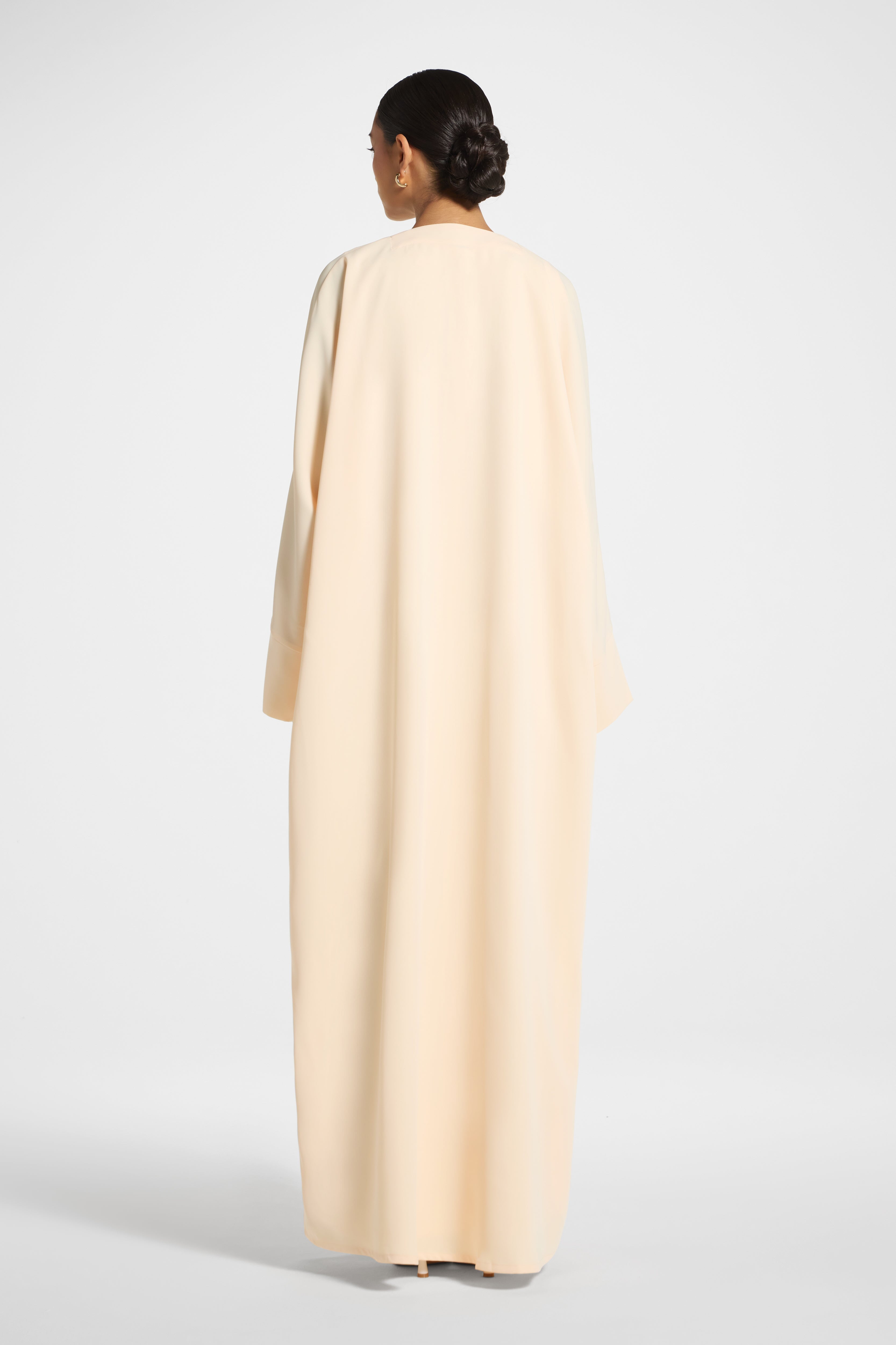 Signature Open Abaya - Peach Abayas Veiled 