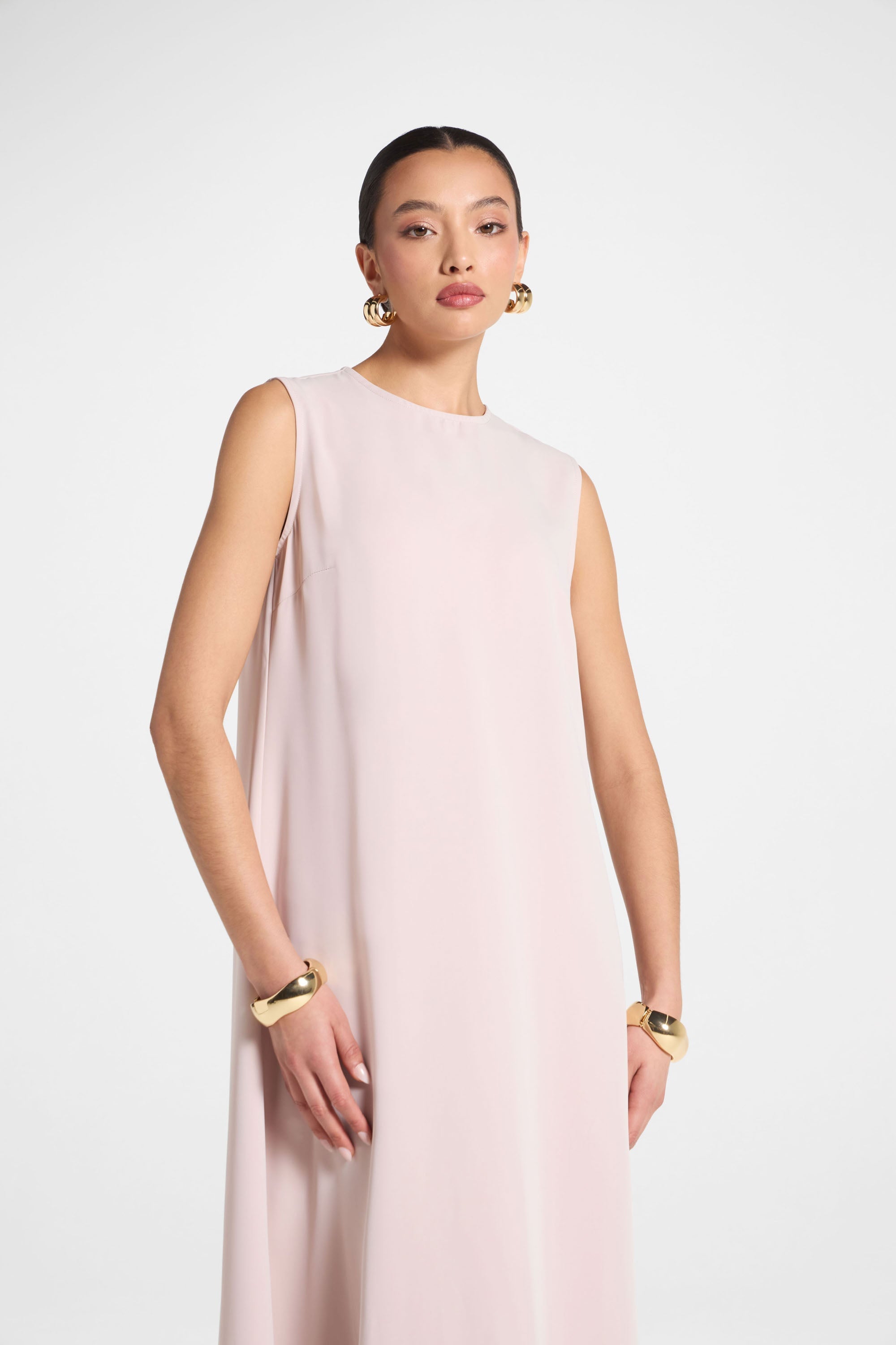 Signature Sleeveless Inner Maxi Dress - Mink Abayas Veiled 