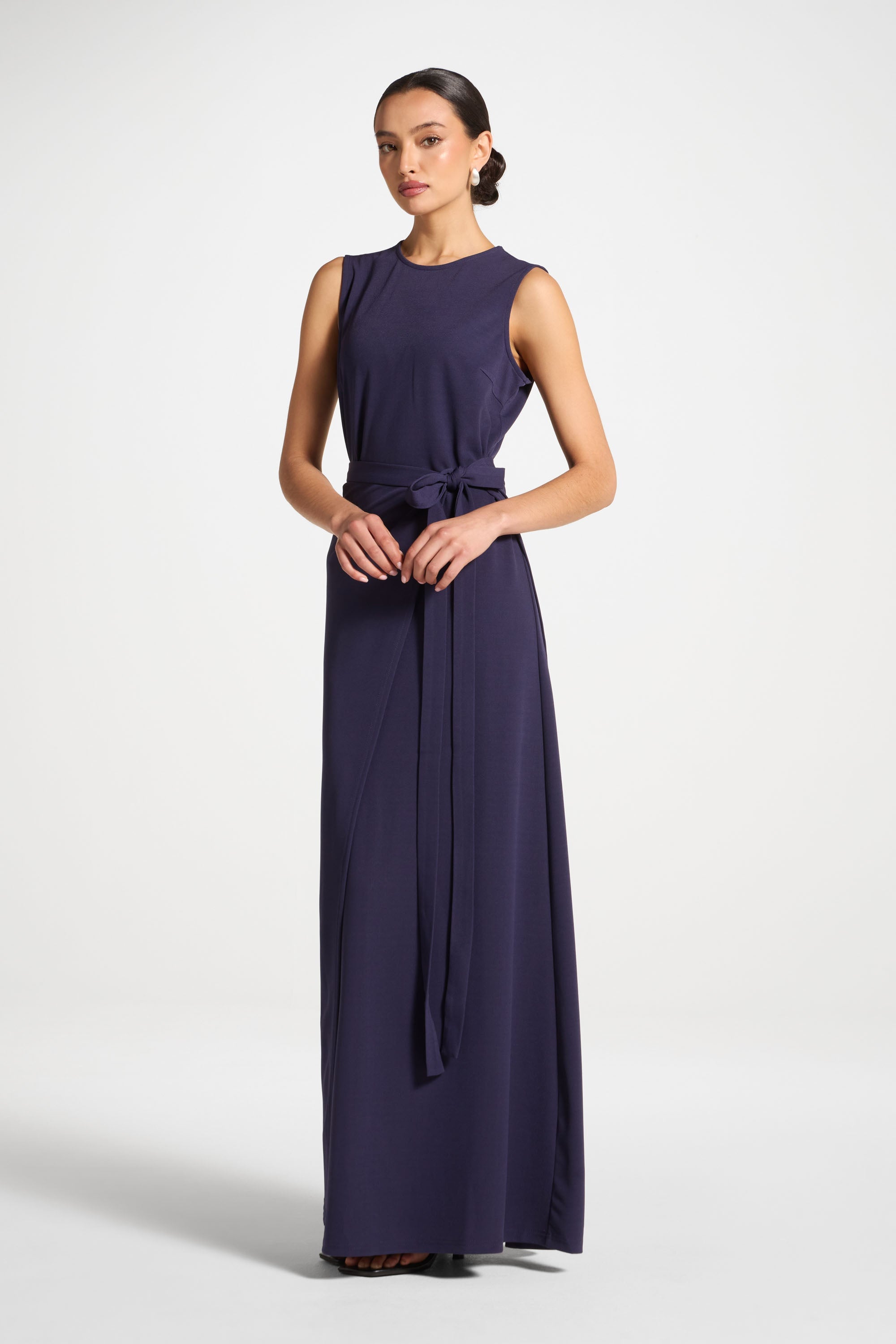 Signature Stretch 3 Piece Abaya & Dress Set - Future Dusk Abayas Veiled 