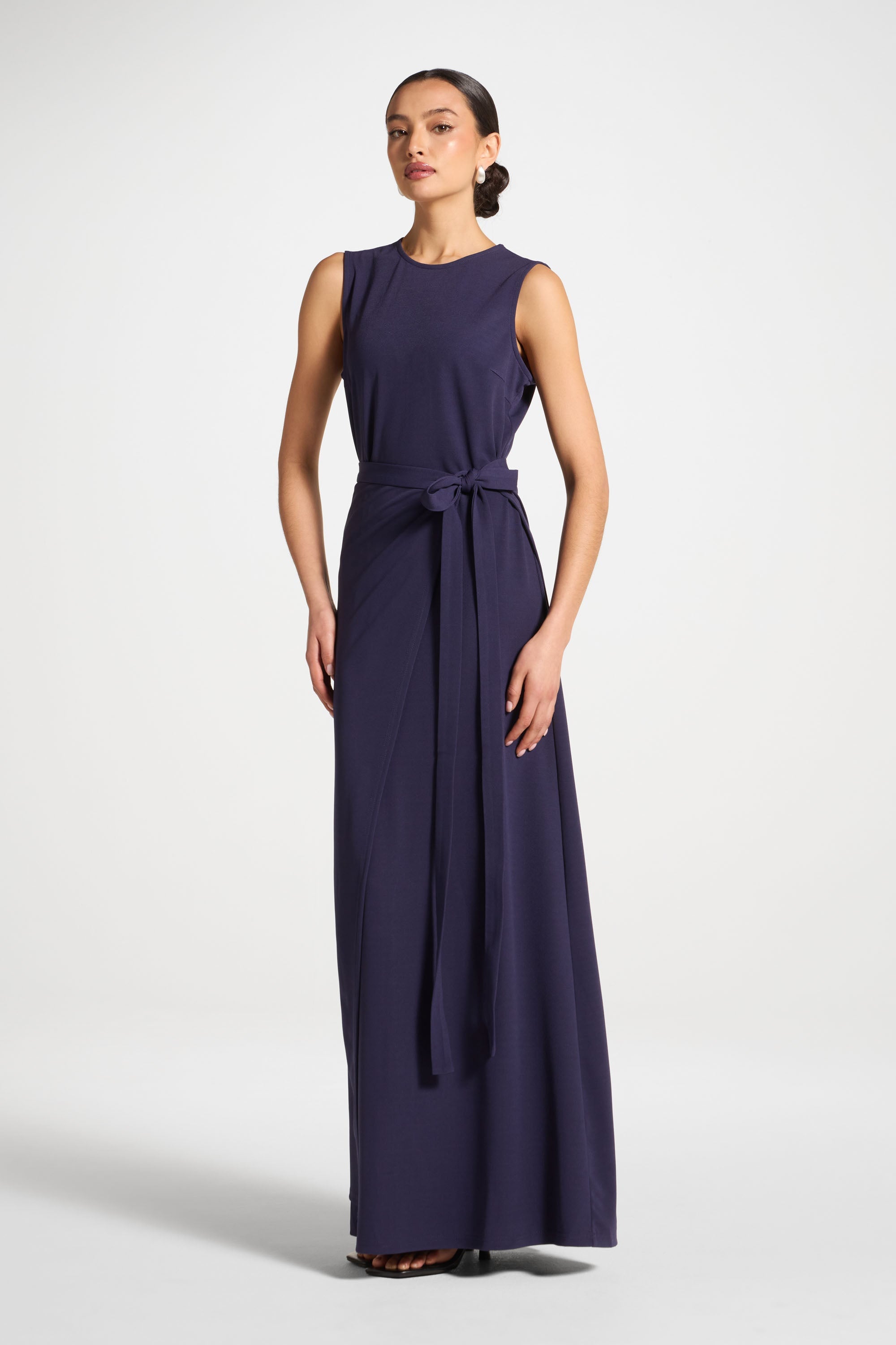 Signature Stretch 3 Piece Abaya & Dress Set - Future Dusk Abayas Veiled 