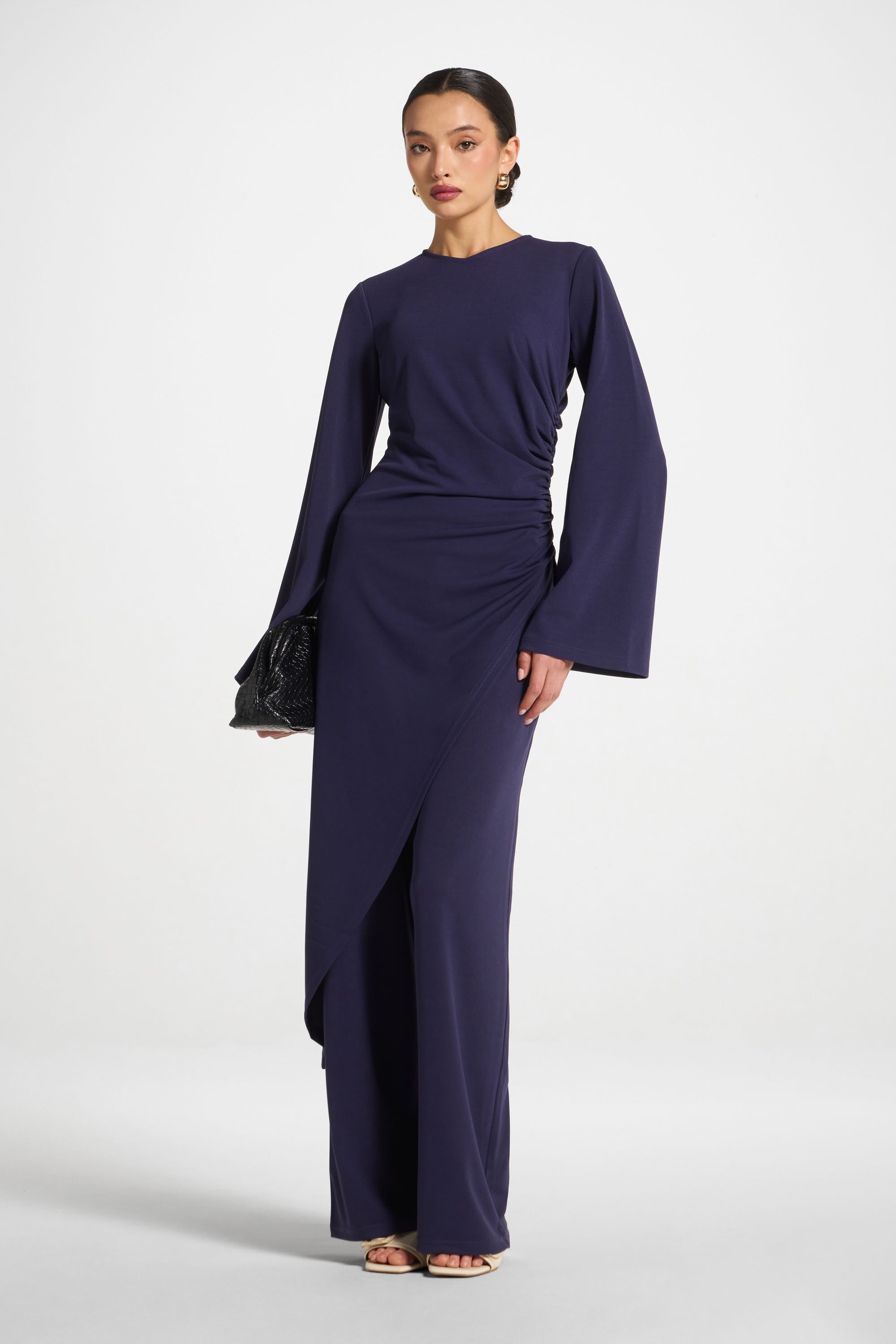 Signature Stretch Midi Tunic Top - Future Dusk Abayas Veiled 