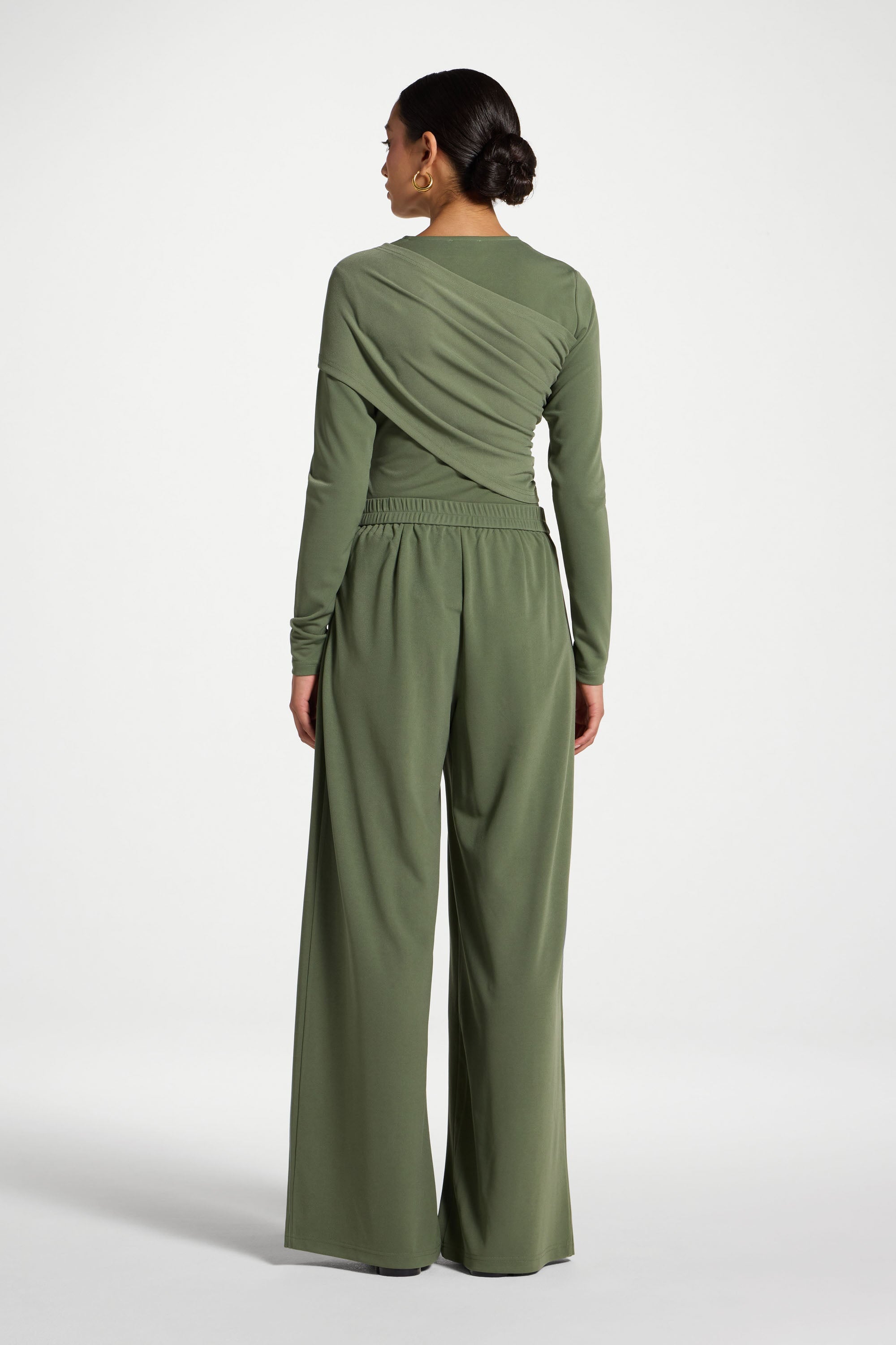 Signature Stretch Pants - Basil Pants Veiled 