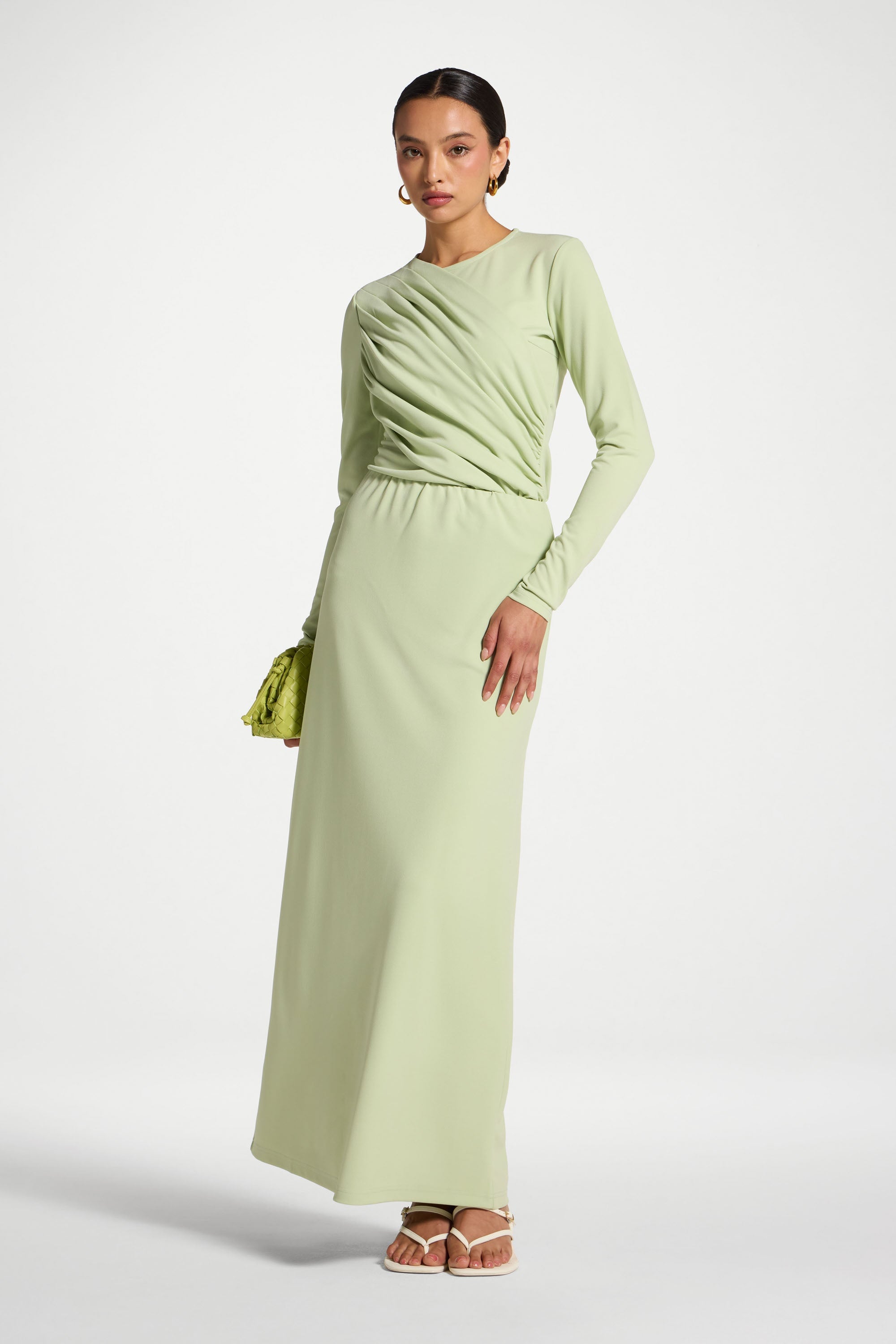 Signature Stretch Skirt - Spring Green Skirt Veiled 