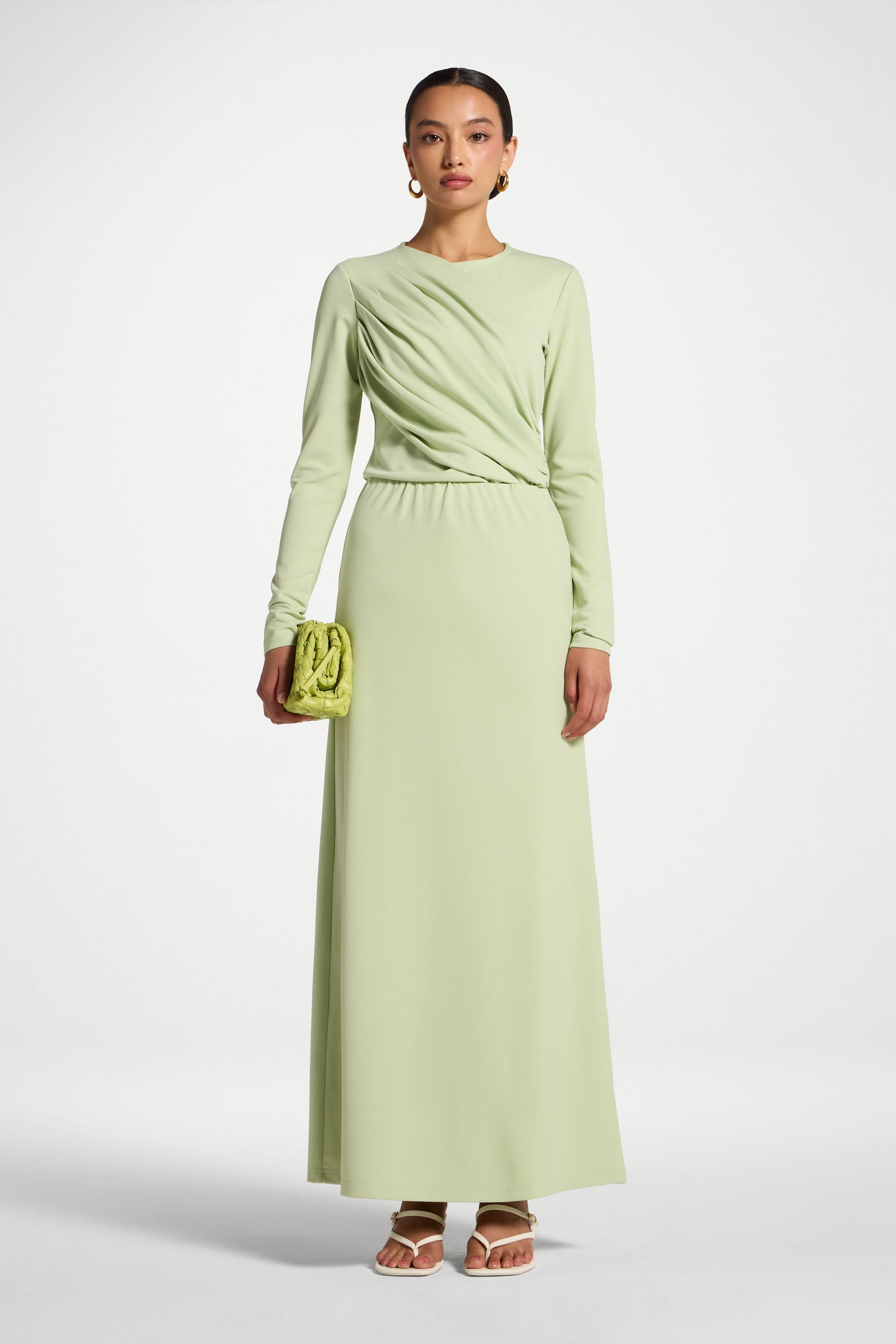 Signature Stretch Skirt - Spring Green Skirt Veiled 