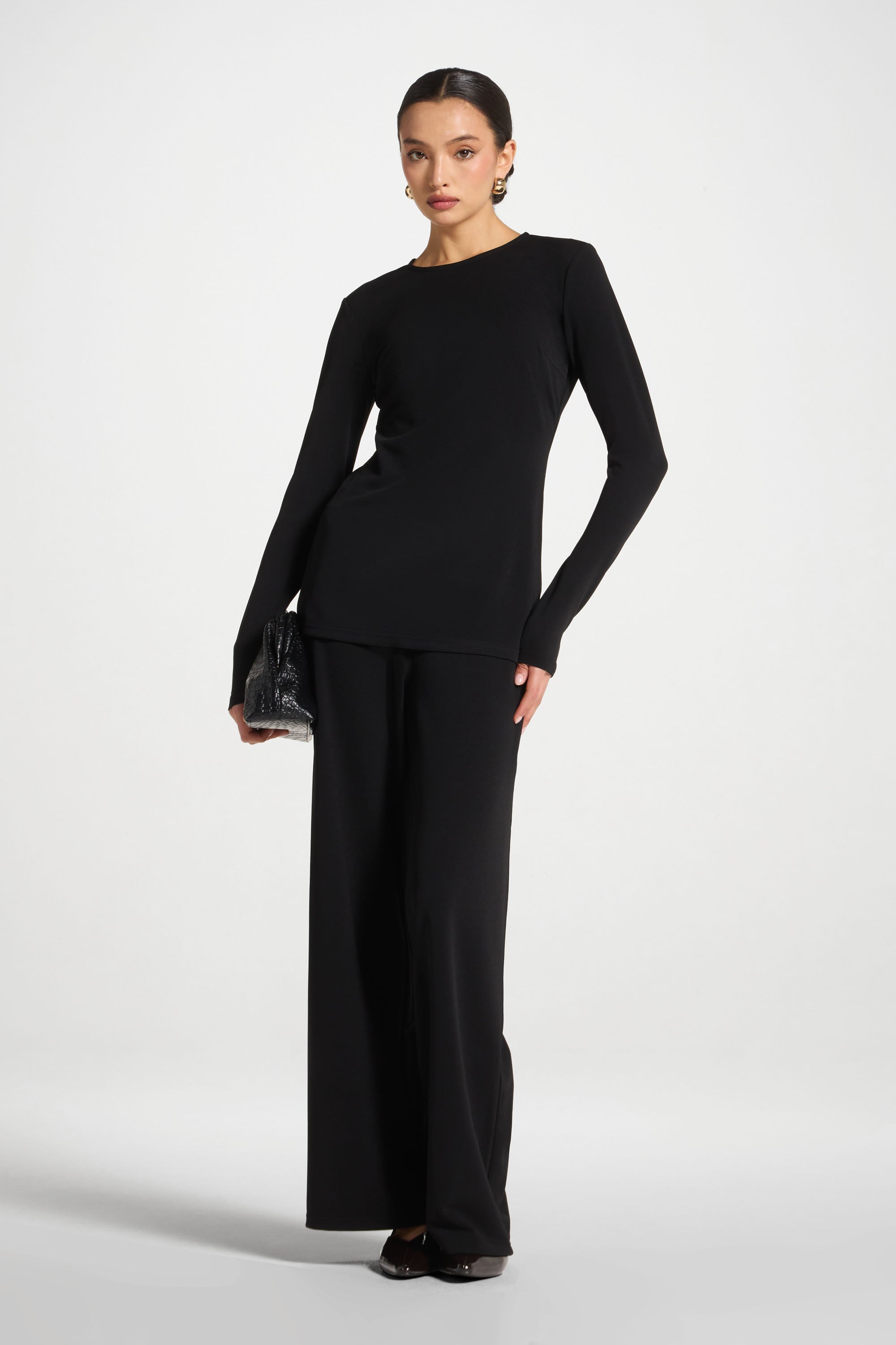 Signature Stretch Top - Black Abayas Veiled 