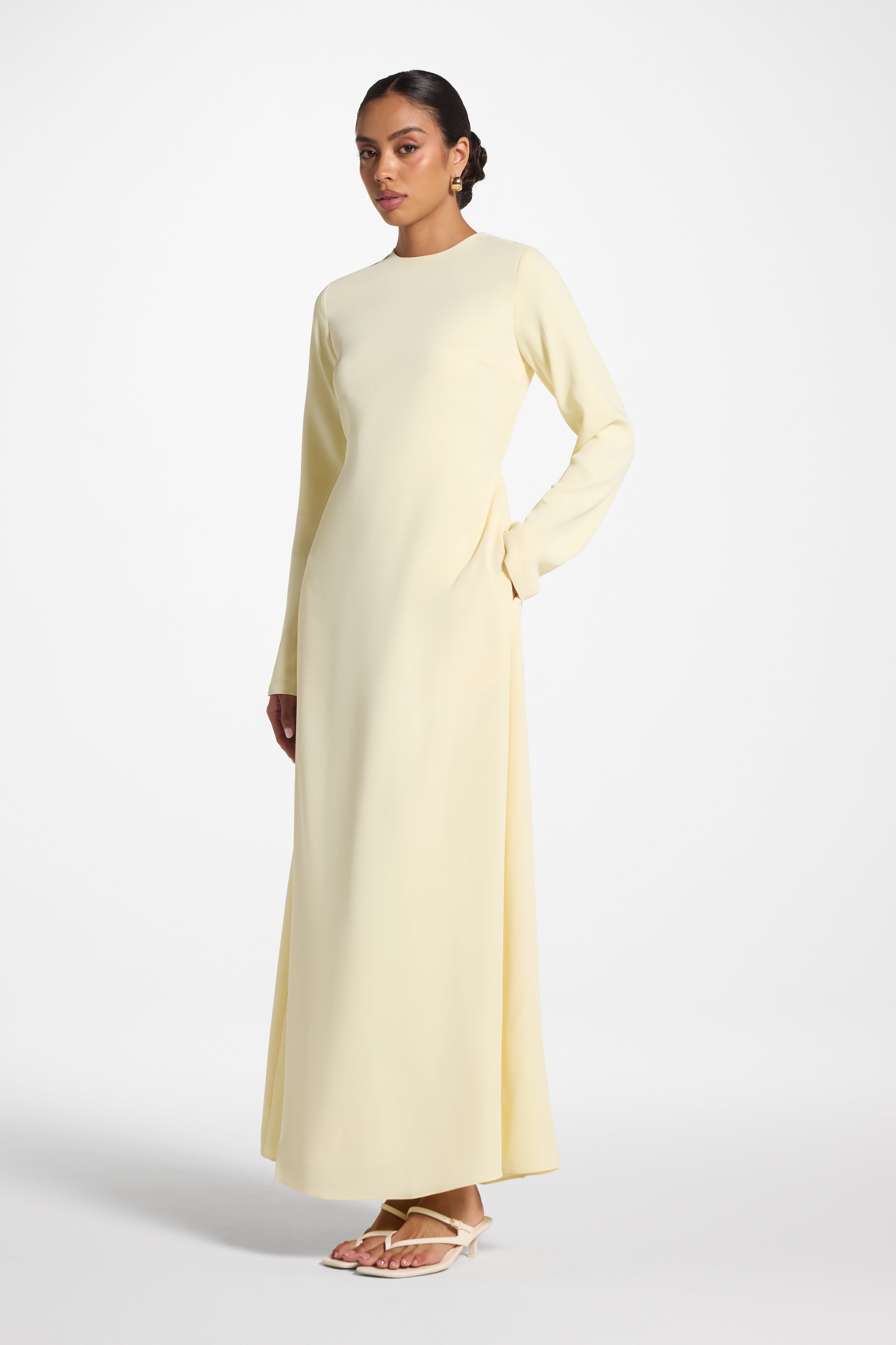 Signature Tie Back Maxi Dress - Banana Abayas Veiled 