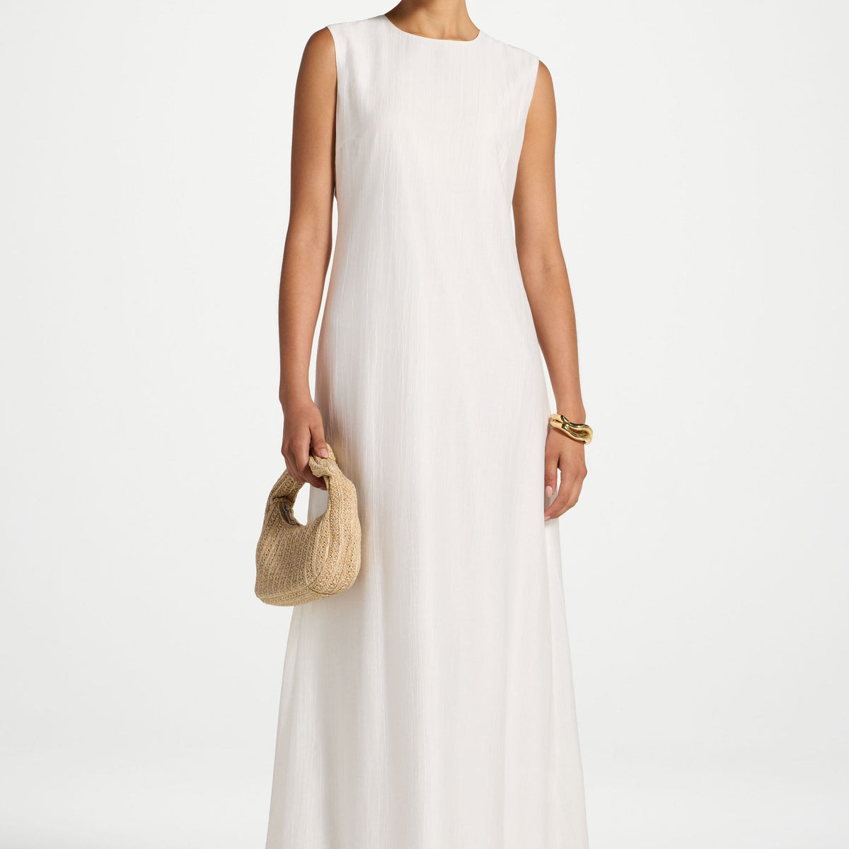 tencel maxi dress Sleeveless Tencel Maxi Dress S / 56