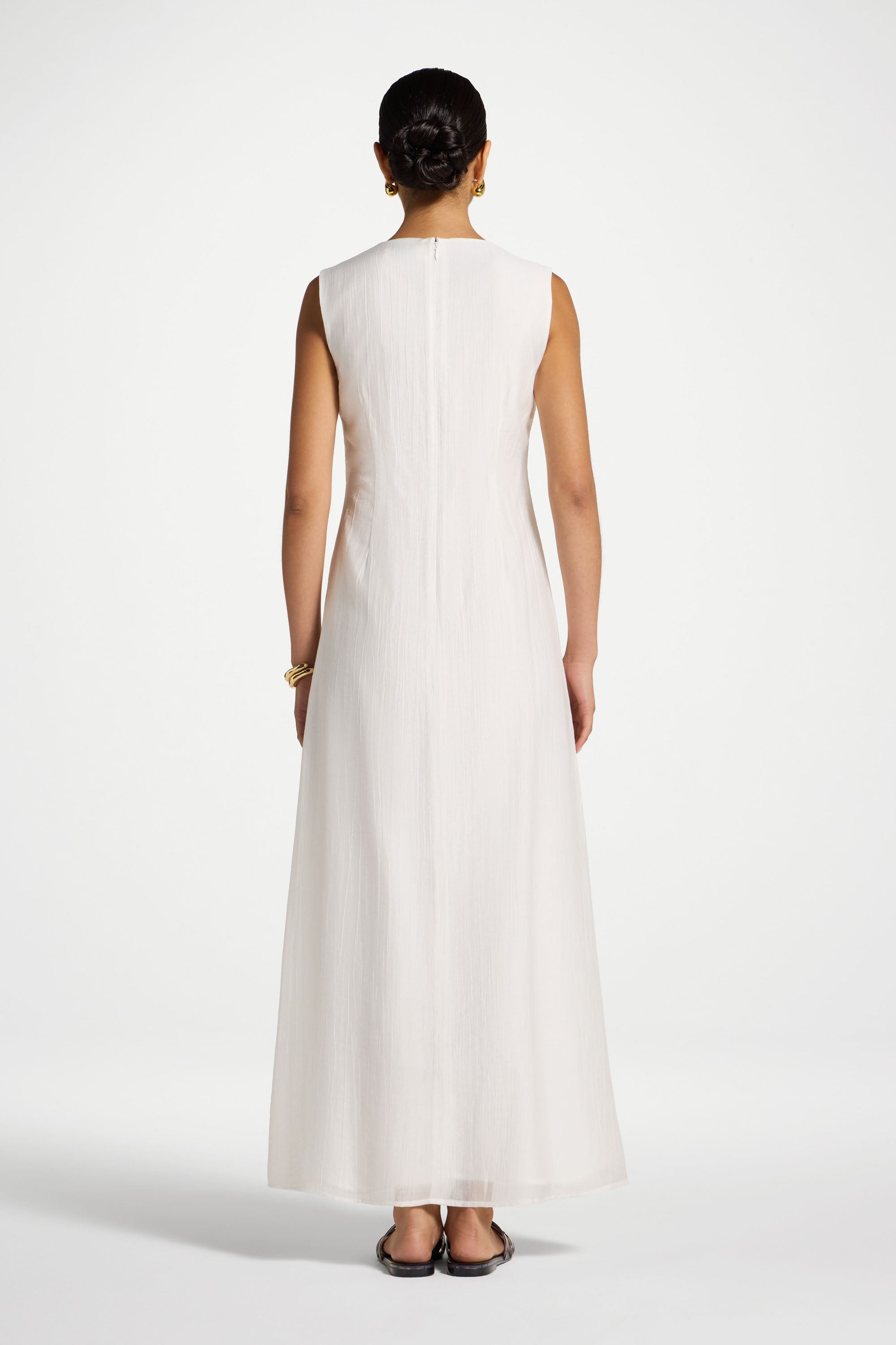 Sleeveless Tencel Maxi Dress Abayas Veiled 