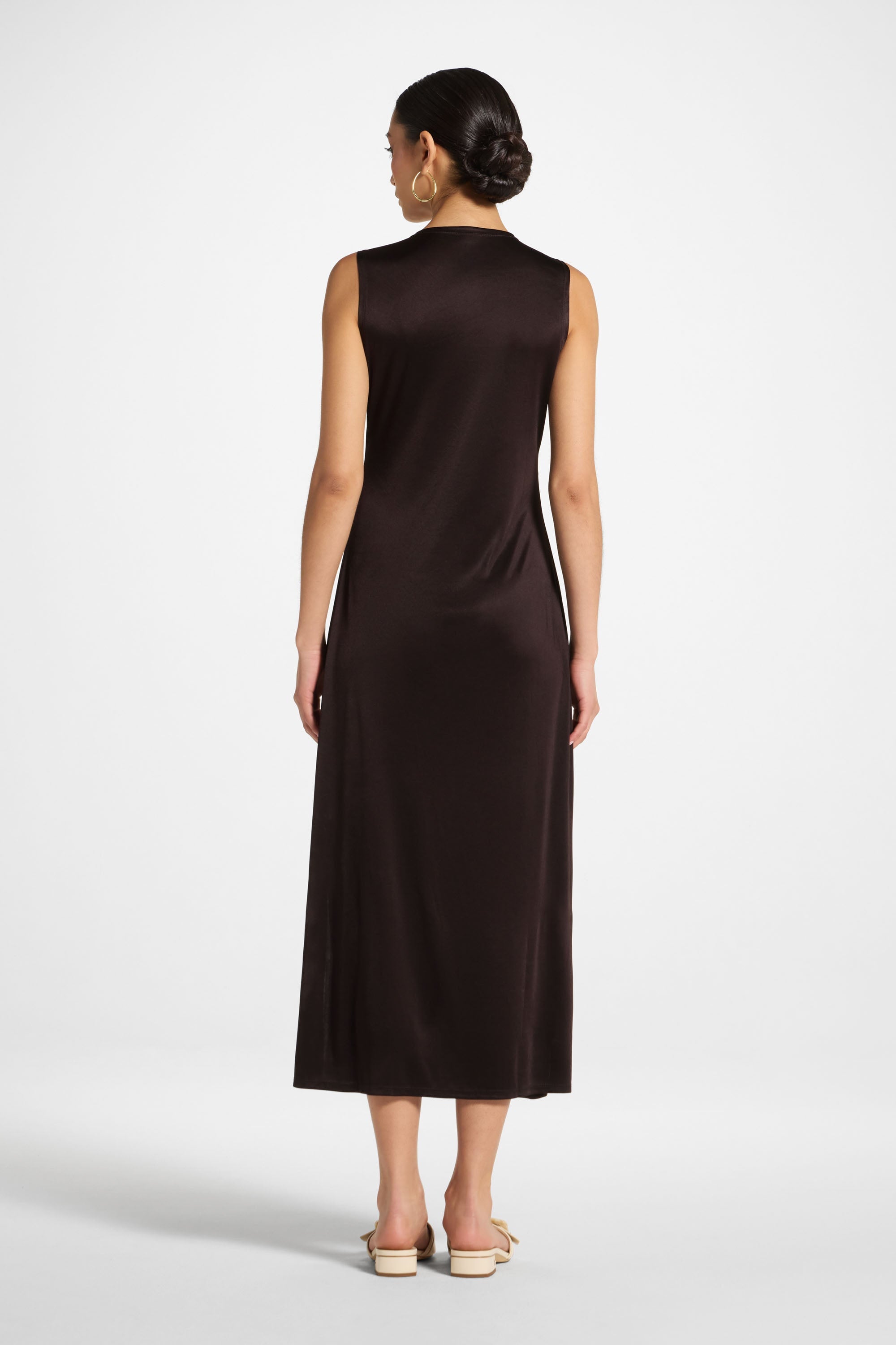 Slip Dress - Chocolate Abayas Veiled 