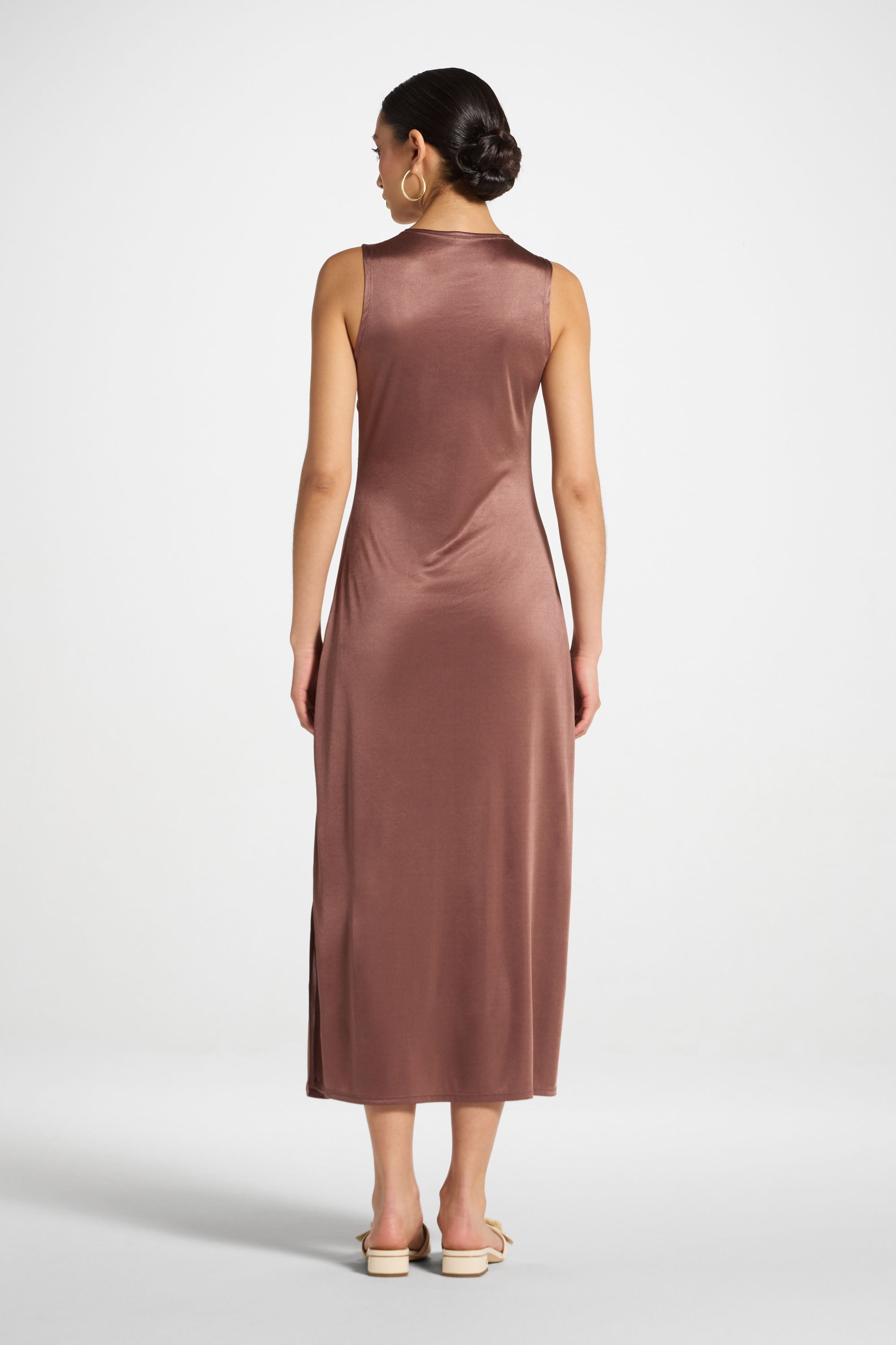 Slip Dress - Nougat Abayas Veiled 