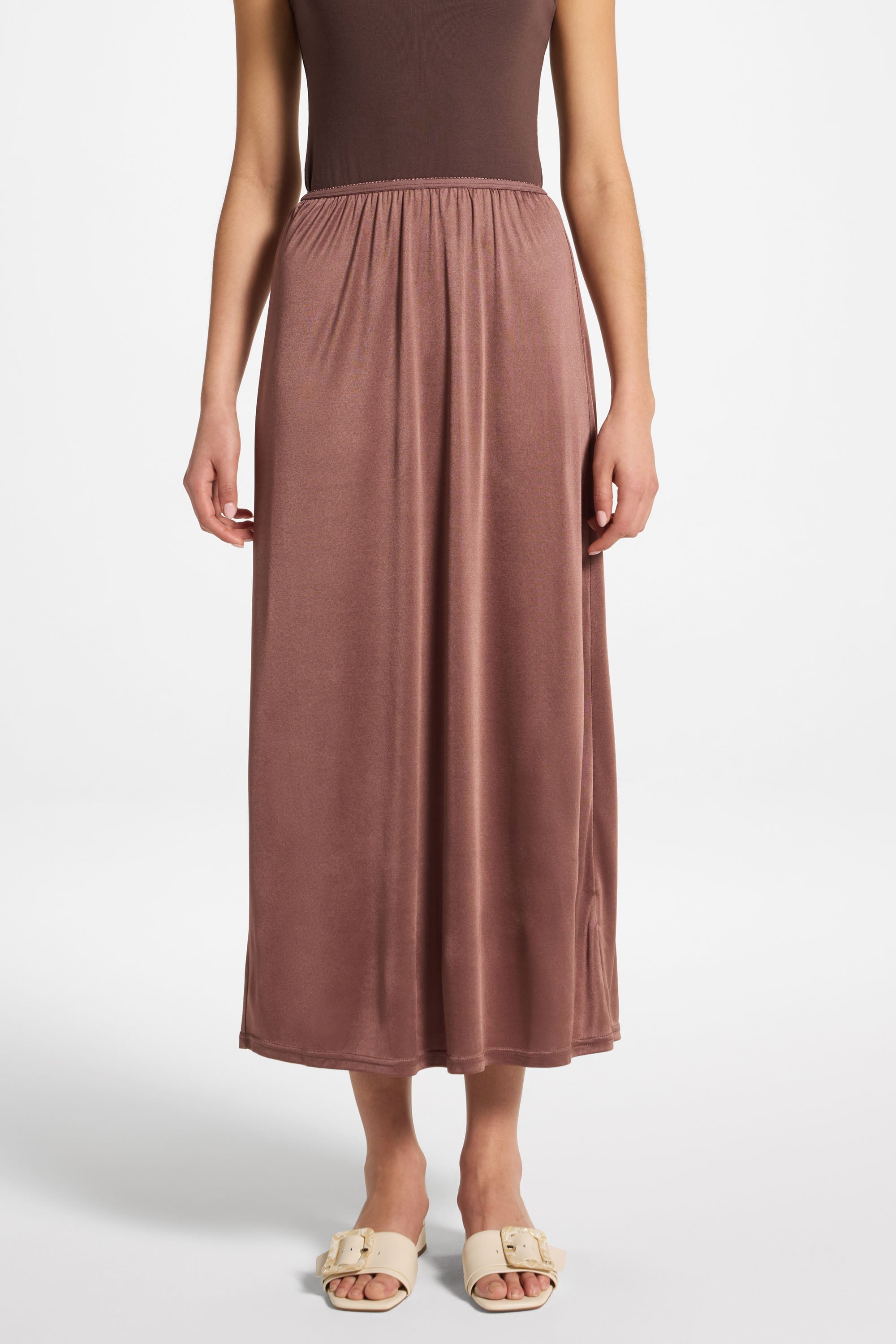 Slip Skirt - Nougat Abayas Veiled 