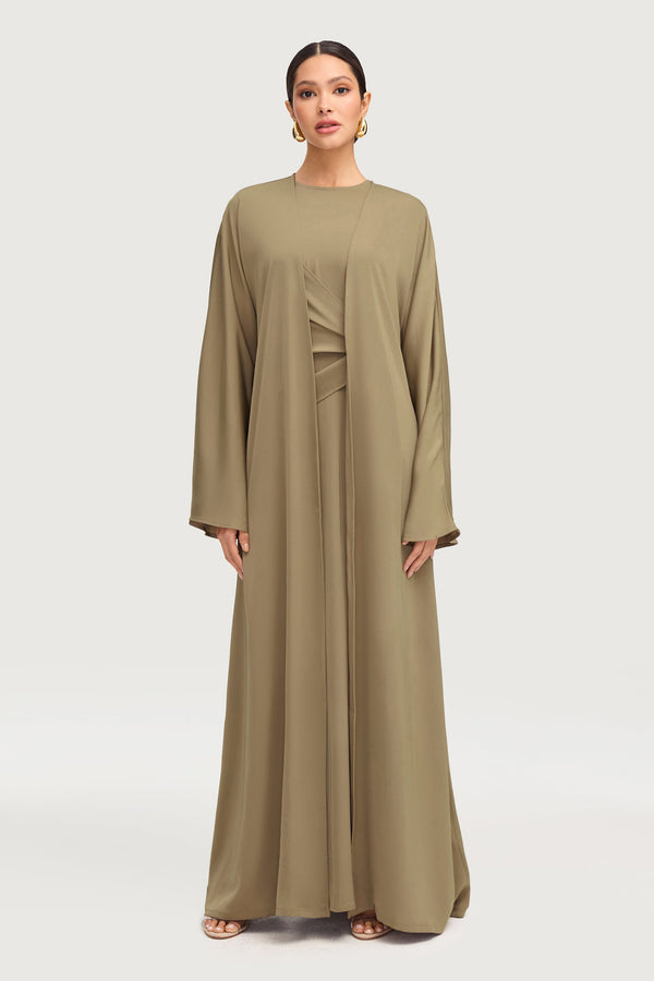 Sofia Open Abaya - Desert Palm Abayas Veiled 