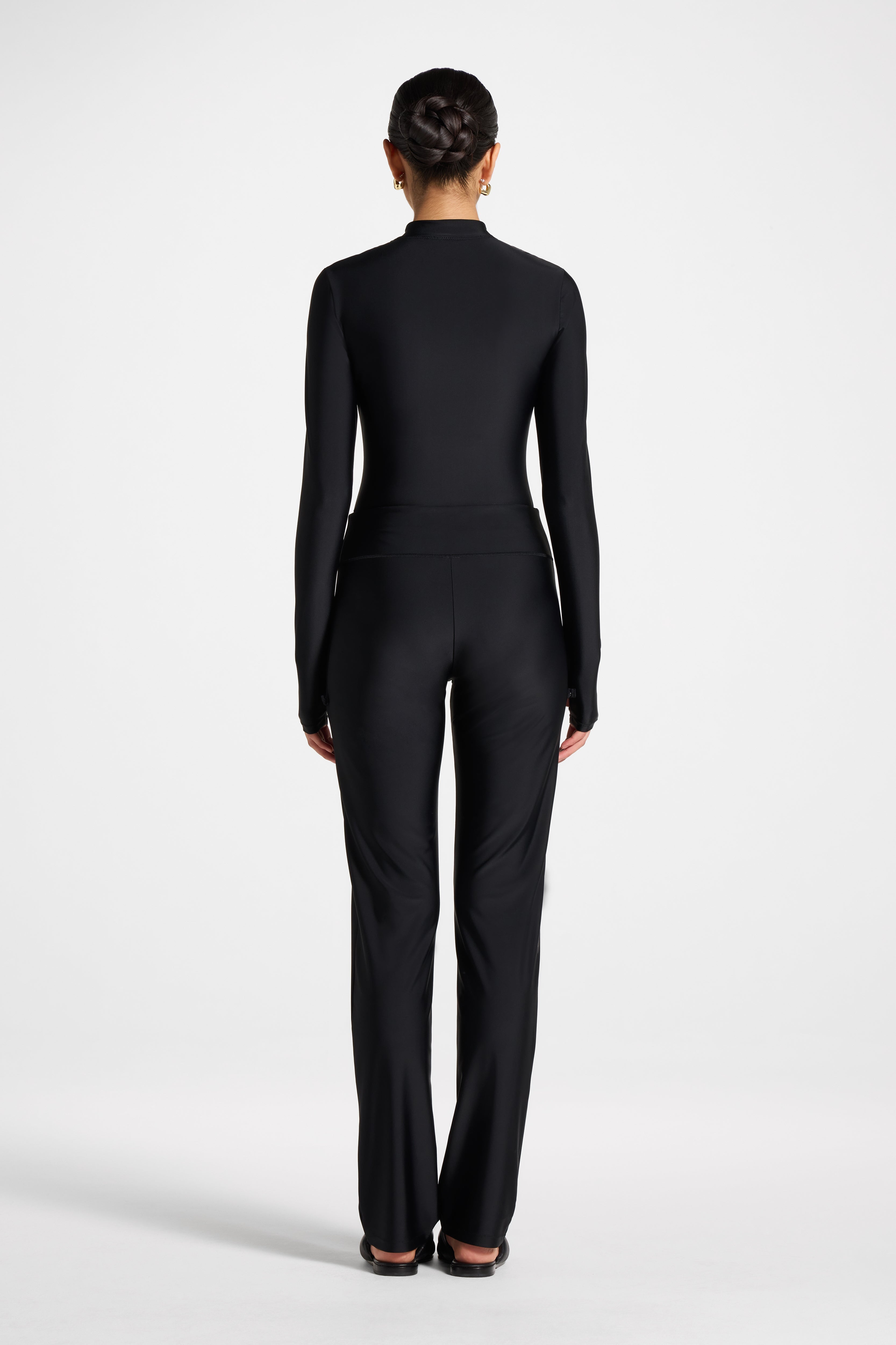 Straight Leg Swim Pants - Black Swim Veiled 